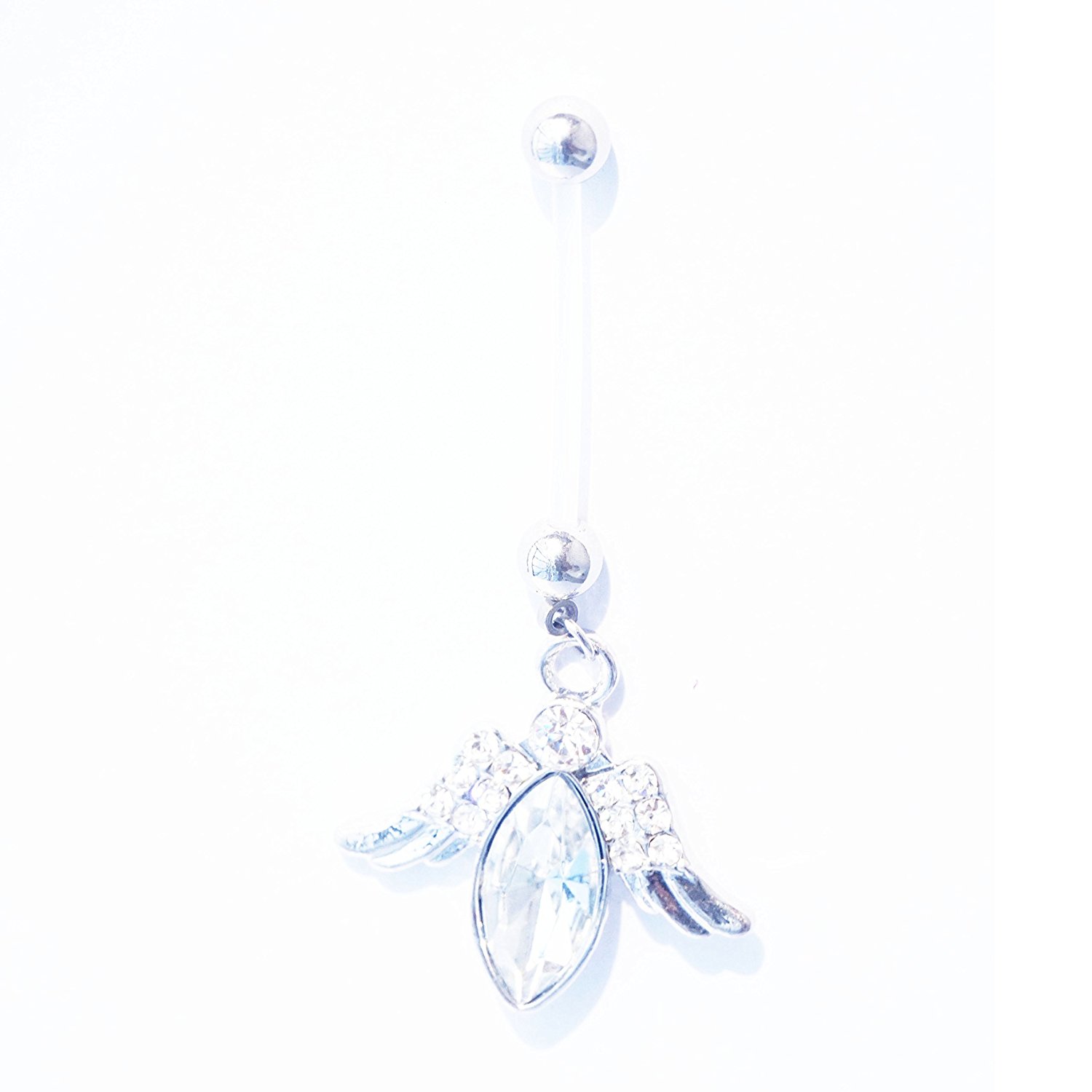 Dedegui Plastic Bar for Pregnant Women Moth Shape 14g Belly Button