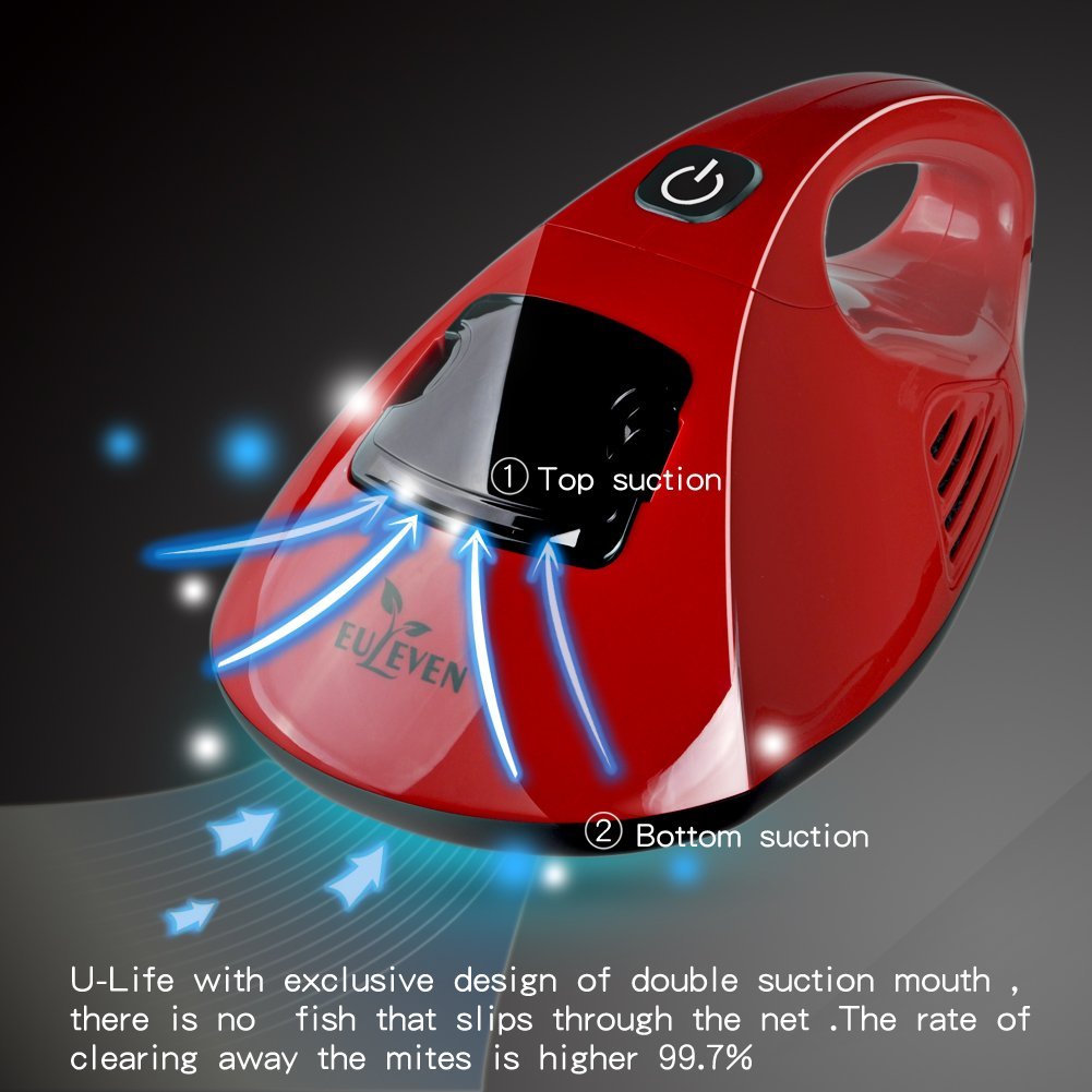 Handheld vacuum cleaner,Euleven 3005CH,UV Bed Vacuum Cleaner with Hot