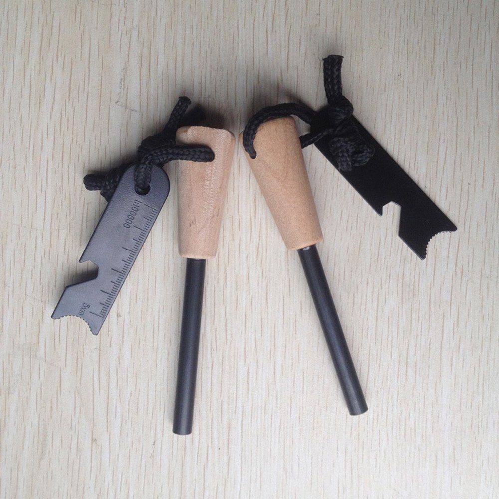 Fire Starter, Geekercity® Traditional Bushcraft Survival Flint Fire