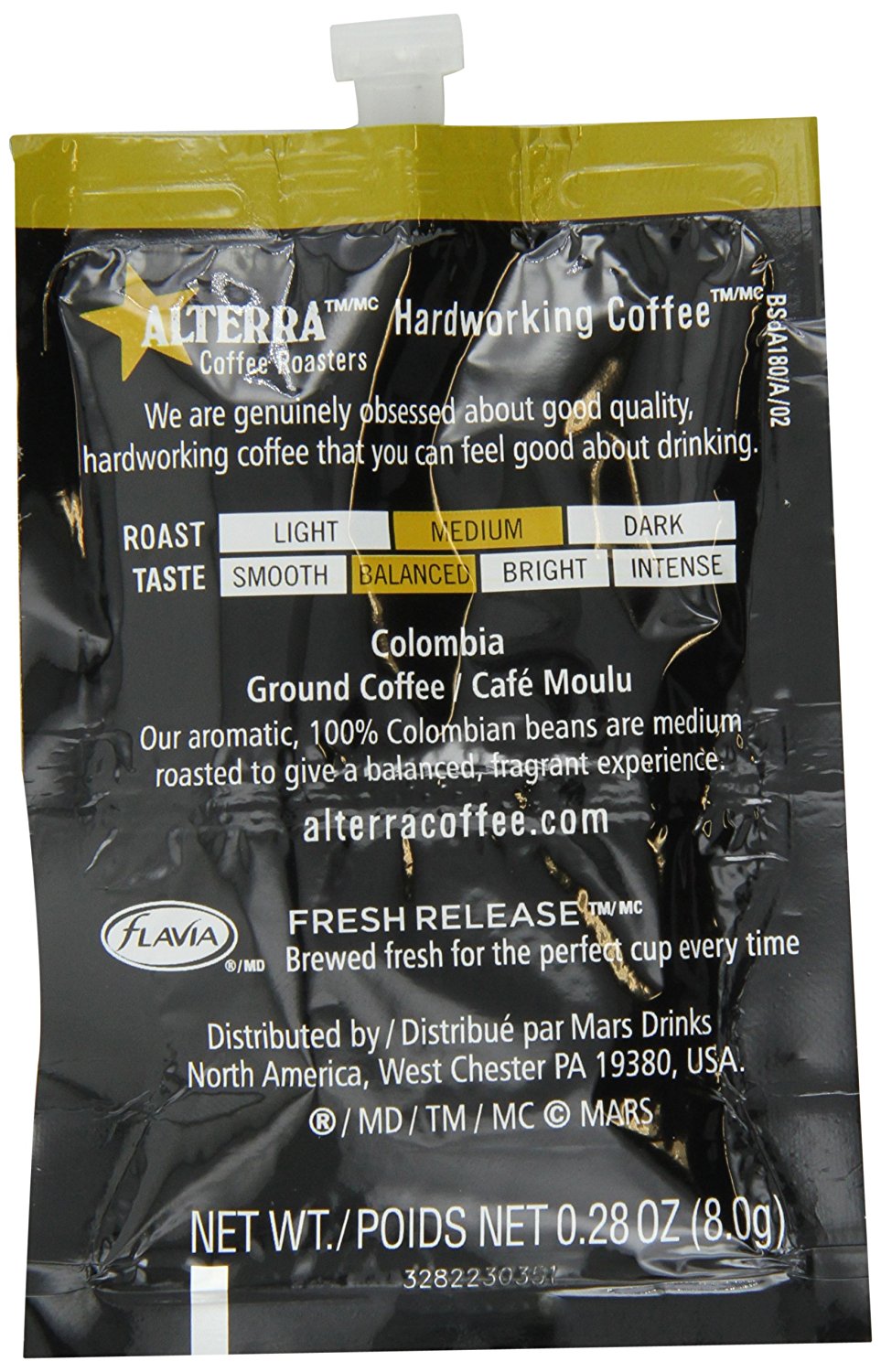 FLAVIA ALTERRA Coffee, Colombia, 20Count Fresh Packs (Pack of 5) N2