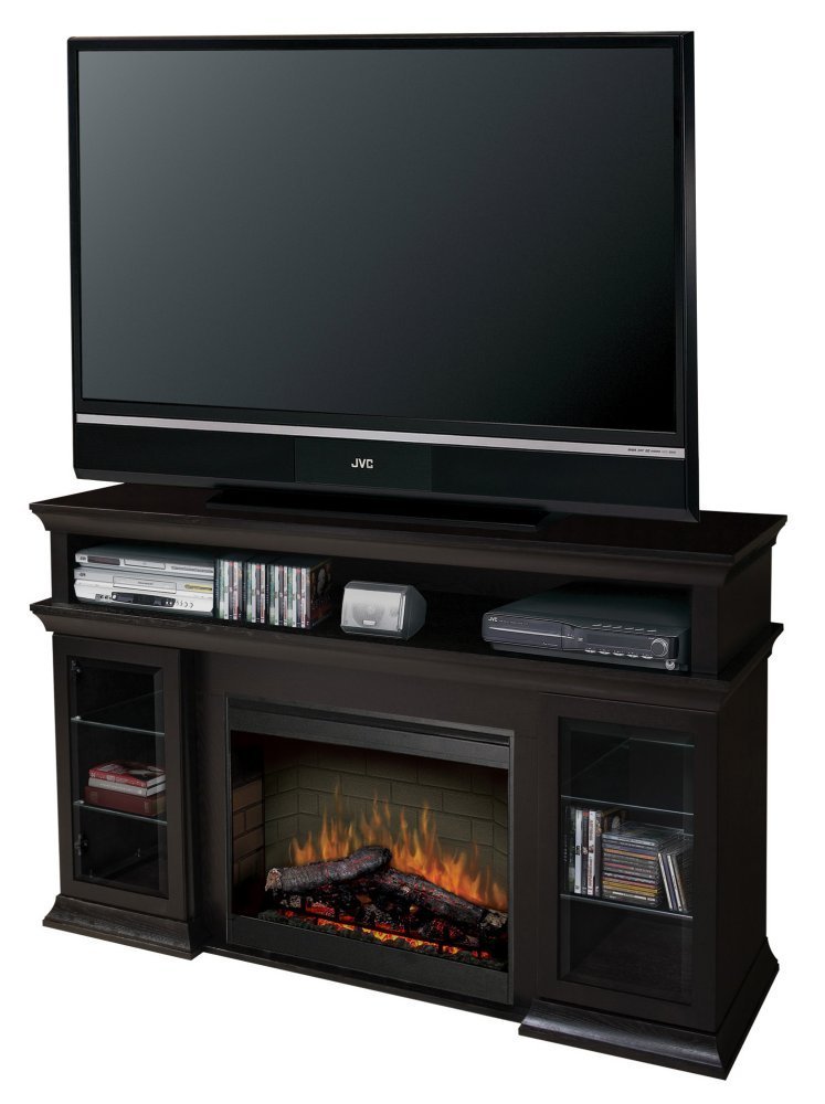 Dimplex Symphony Media TV Stand with Electric Fireplace in