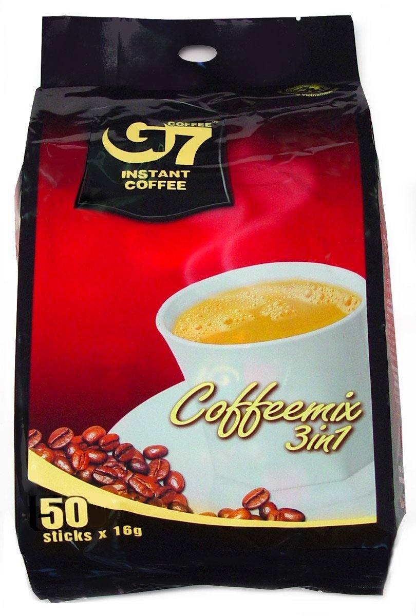 G7 3in1 Instant Coffee, 50 Sticks (Pack of 2 Product of Vietnam) N2