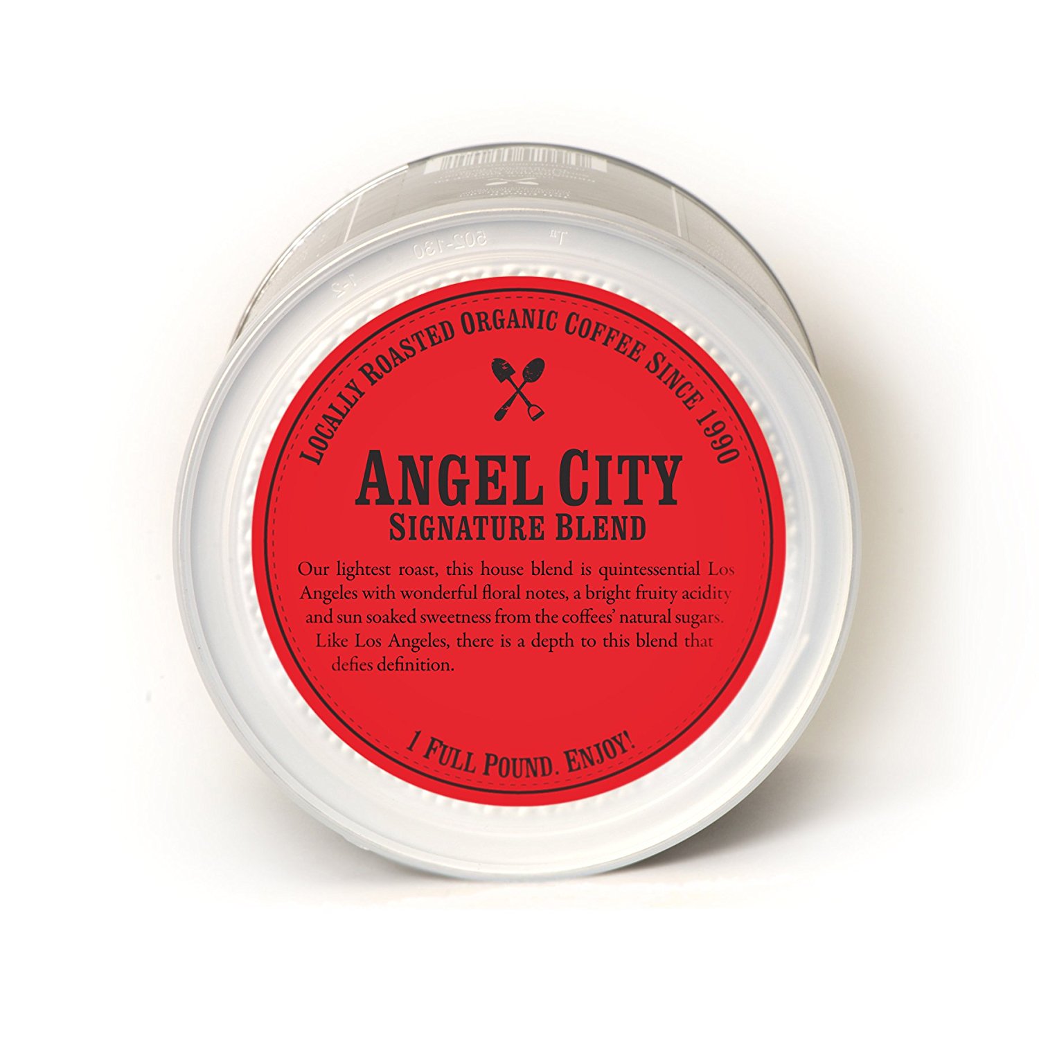 Groundwork Coffee, Organic Angel City, Whole Bean, 16 Ounce Cans (Pack