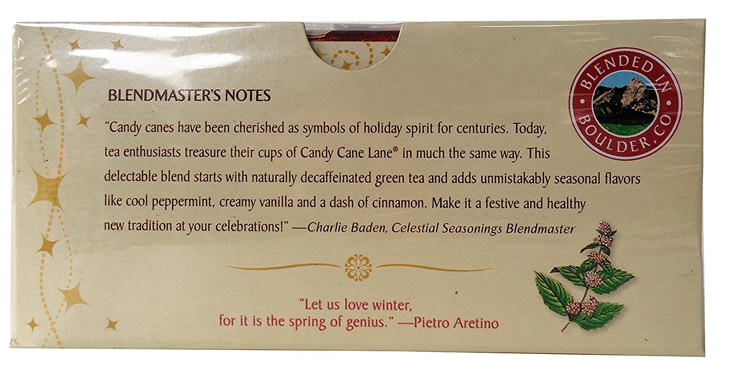 Candy Cane Lane Green Tea Decaf 20 Bags. 3 Pack free image download