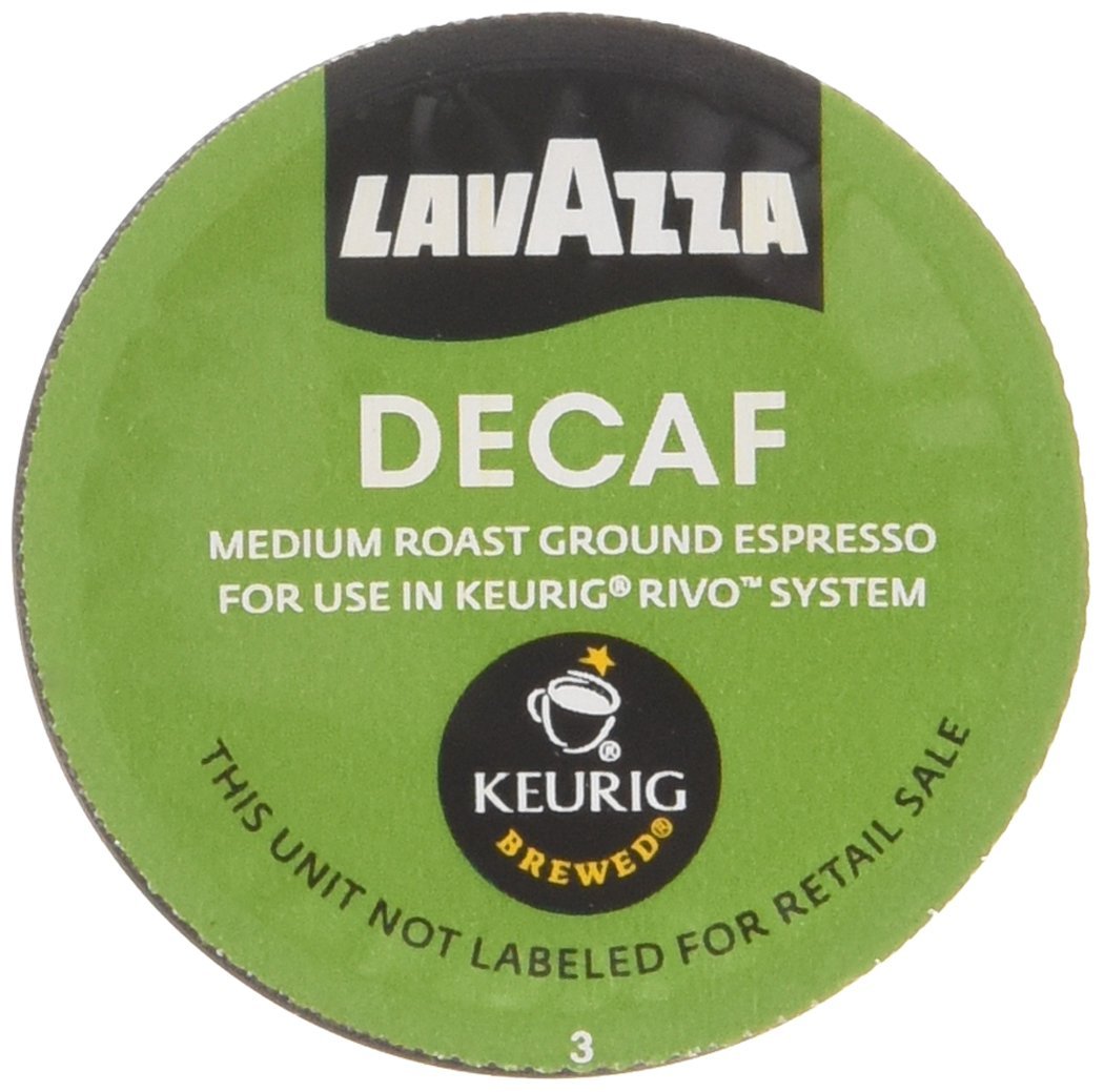 Lavazza Decaf, Espresso Packs for Keurig Rivo Systems(4.76 oz)(Pack of