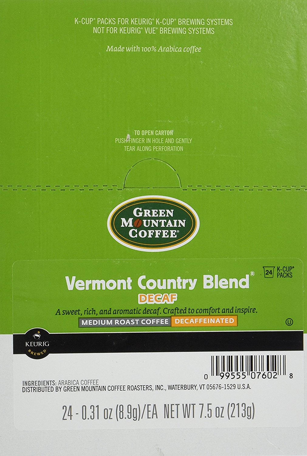Green Mountain Coffee Medium Roast KCup for Keurig Brewers, Vermont