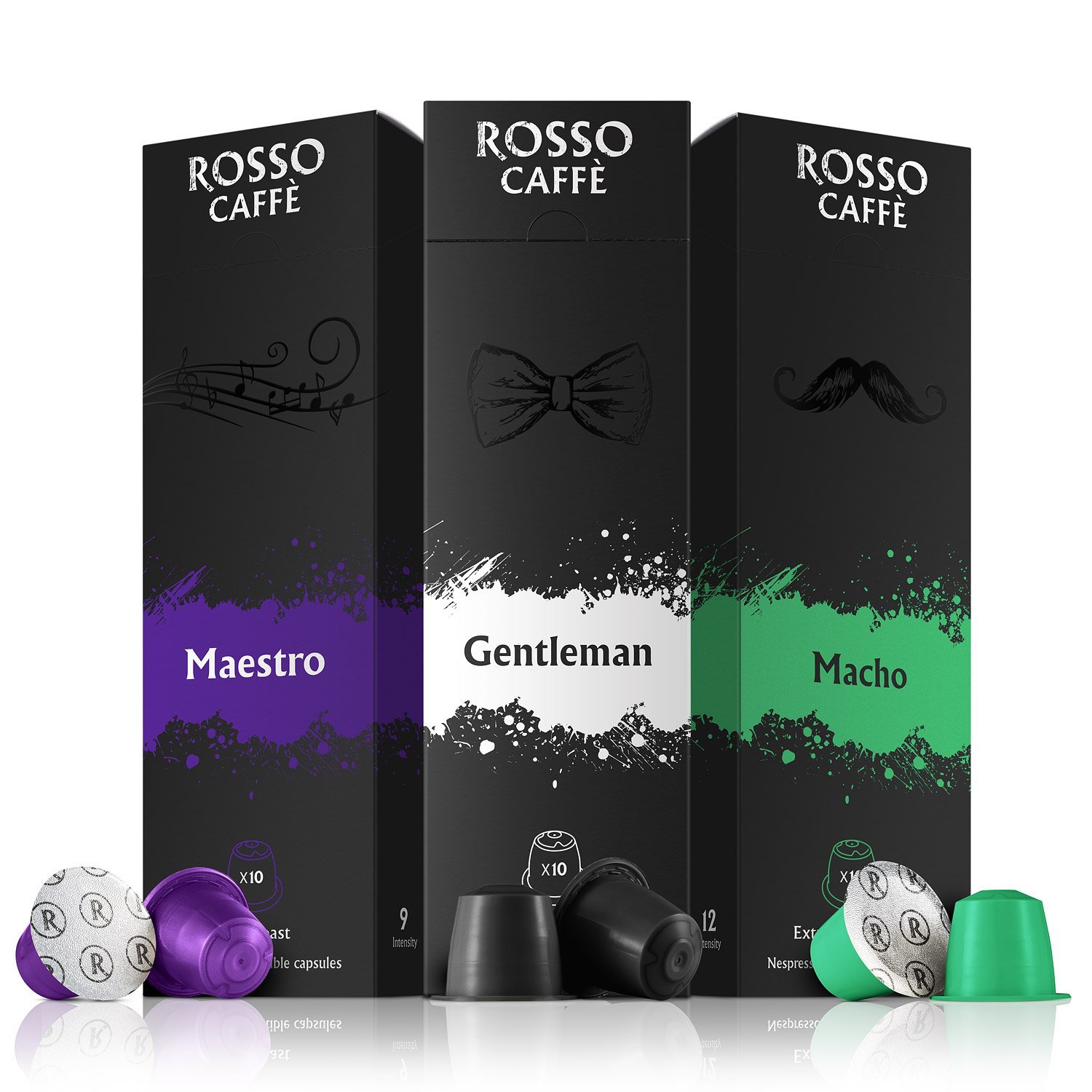 Nespresso Compatible Capsules Extra Dark Roast Pack (60 Pods) Fit
