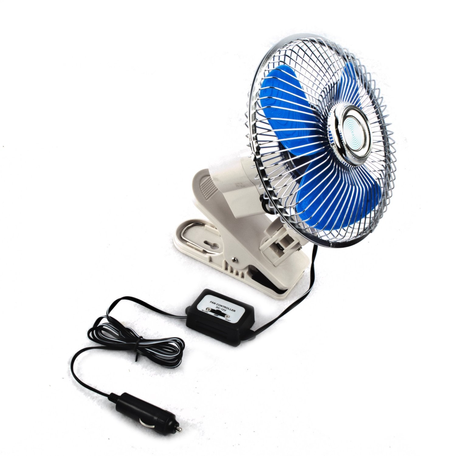 ALEKO 6'' 60 Strips FullSeal 12V Clipon Car Fan free image download