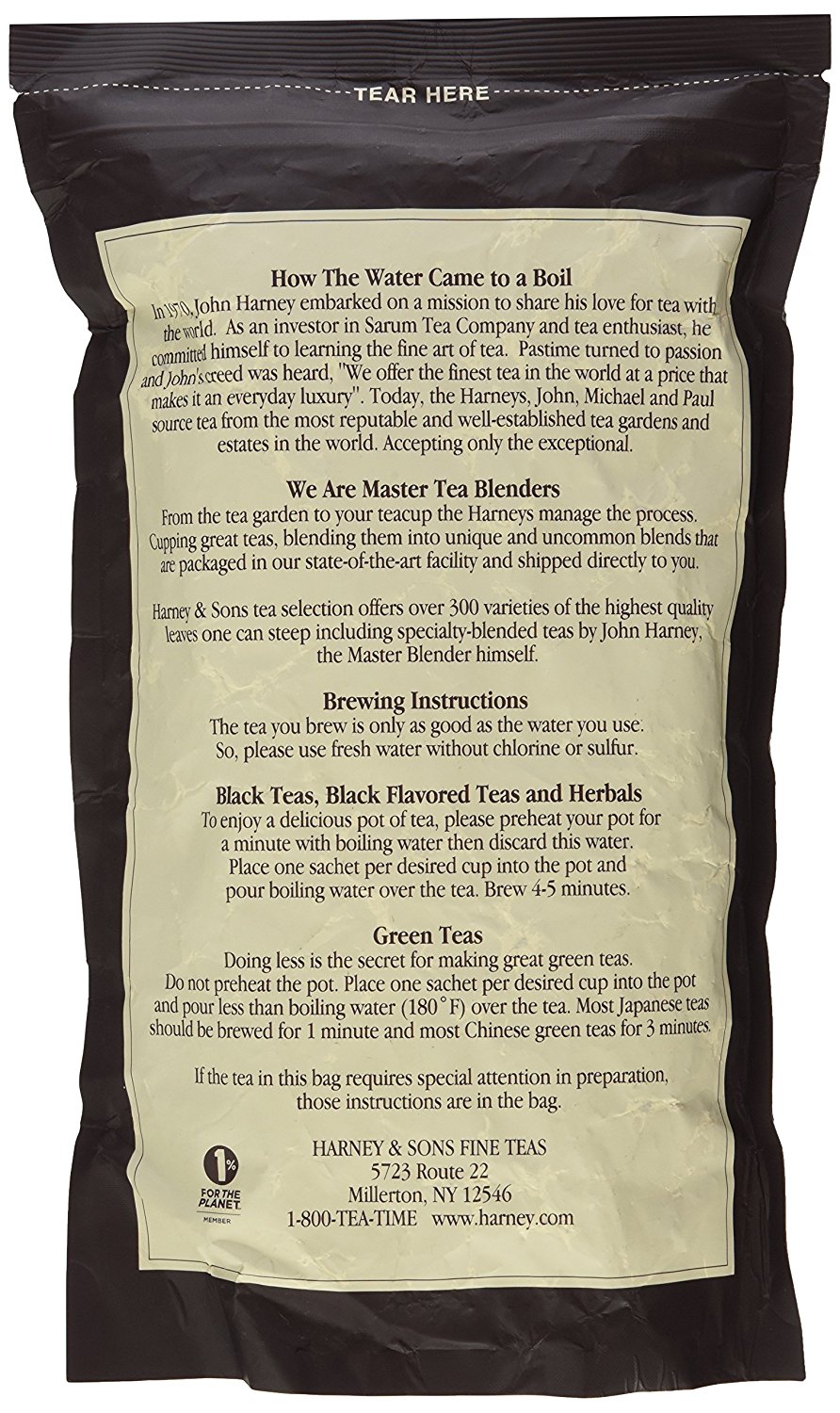 Winter White Earl Grey, 50 Sachets in Bulk Bag by Harney & Sons free