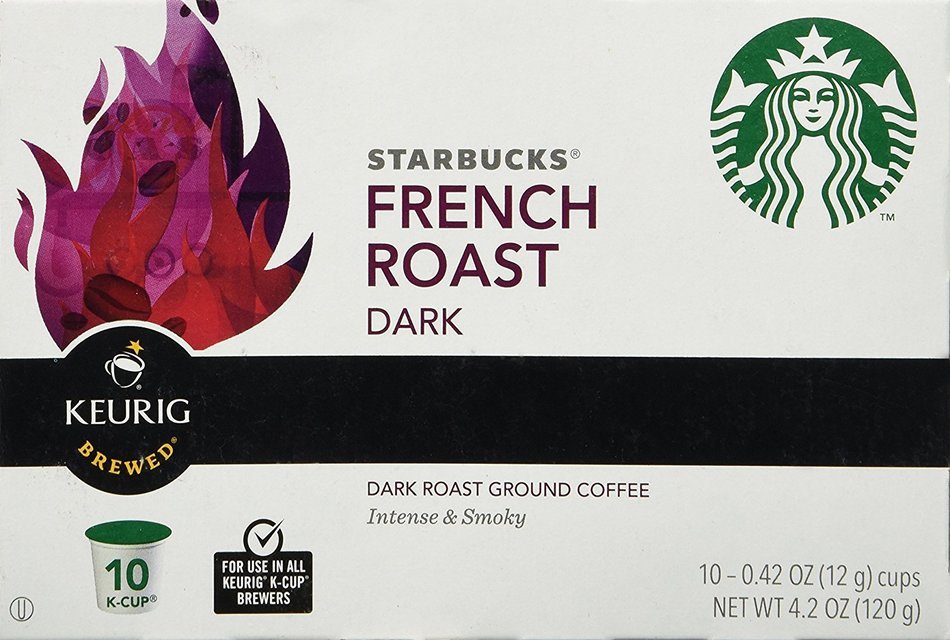Starbucks French Roast Dark, KCup for Keurig Brewers, Dark Roast
