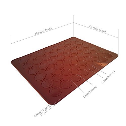 Round Circle Silicone Mat Macarons 48 Holes Jelly Fondant Cake