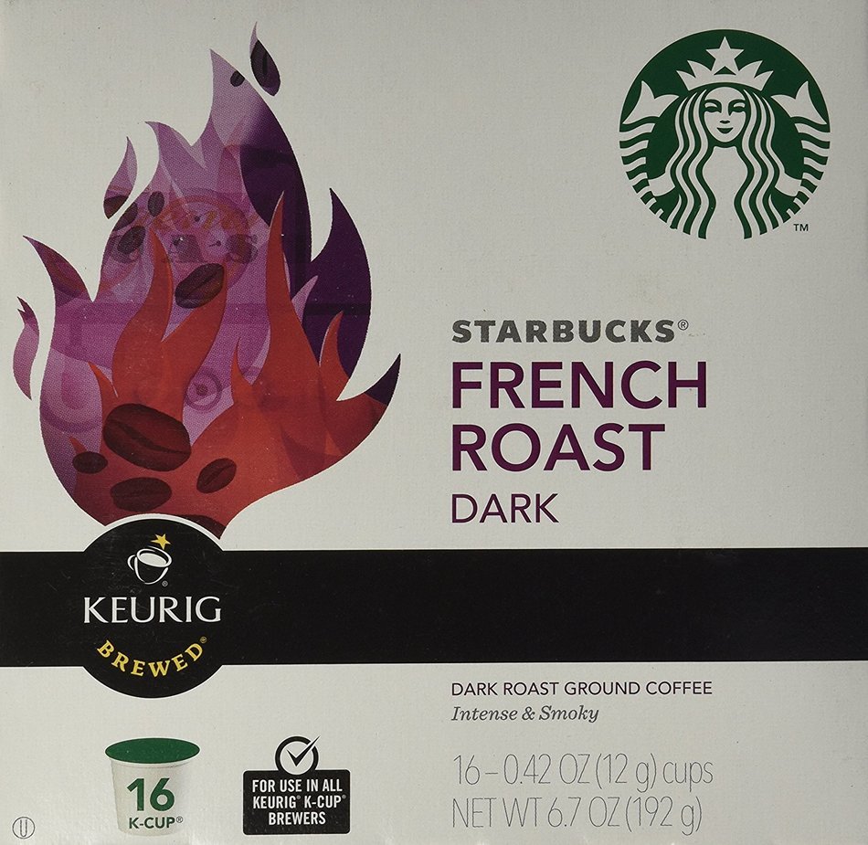 Starbucks French Roast Dark, KCup for Keurig Brewers, Dark Roast