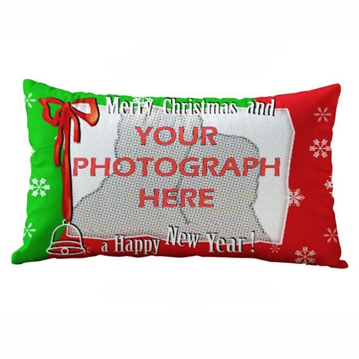 Pillow Cover,Haoricu Christmas Snowflake Rectangle Cotton Line Pillow