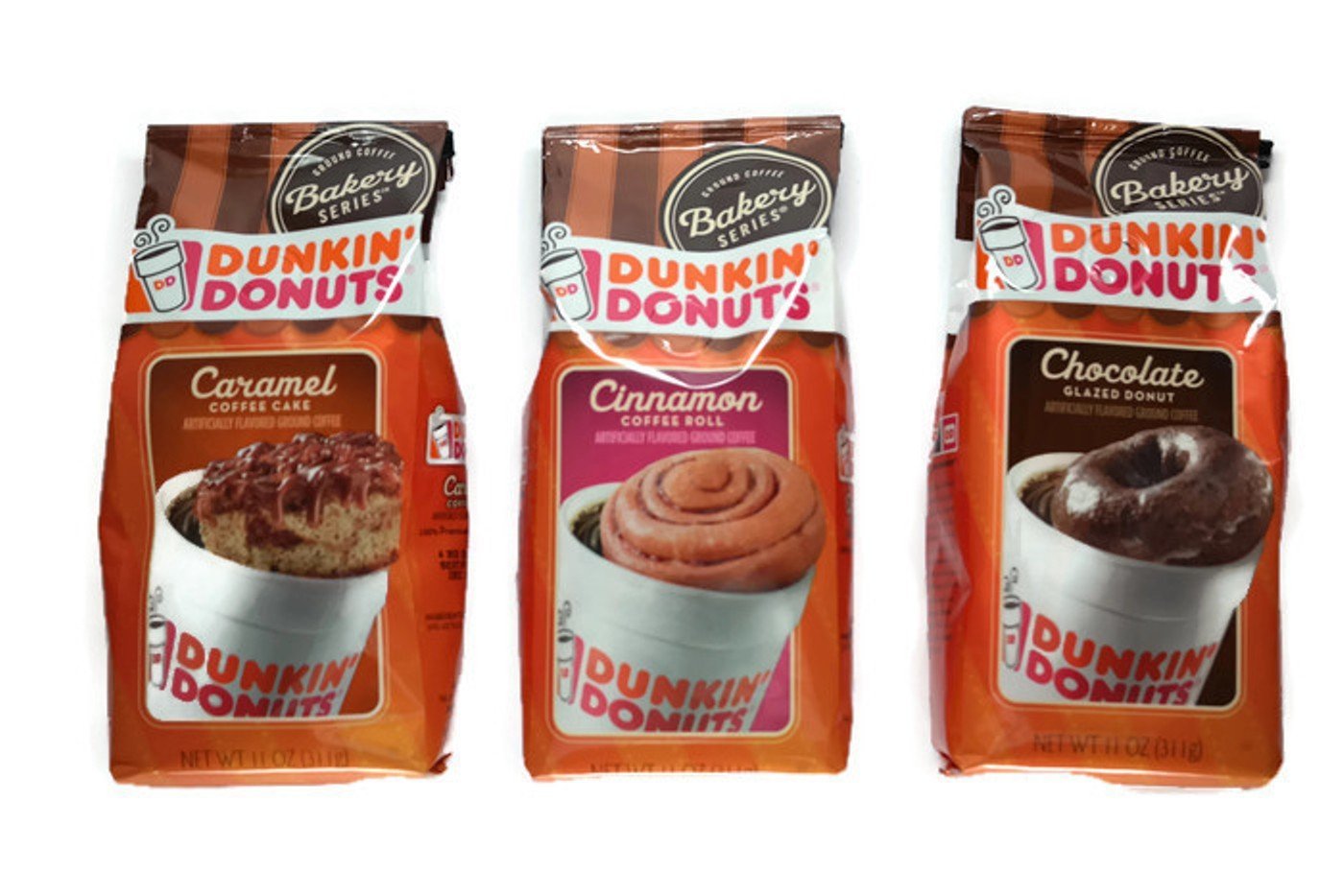 Dunkin Donuts Bakery Series Variety, Cinnamon Coffee Roll, Chocolate