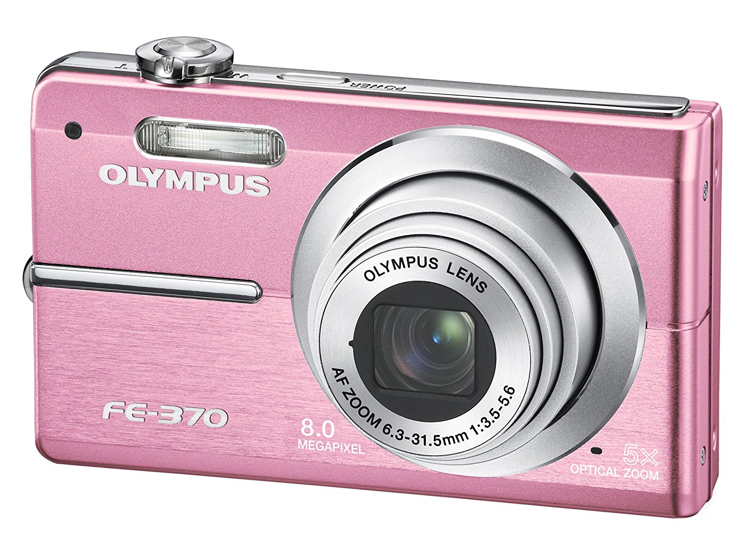 Olympus FE370 8MP Digital Camera with 5x Optical Dual Image Stabilized Zoom (Pink) free image