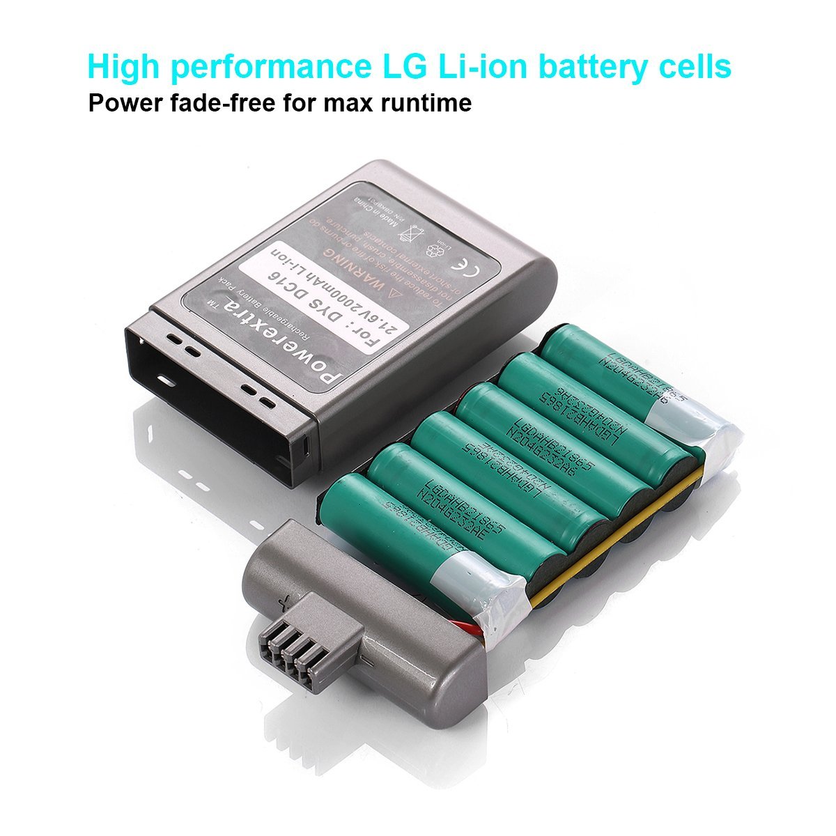 Powerextra Dyson DC16 Replacement Battery 21.6V 2000mAh for Dyson