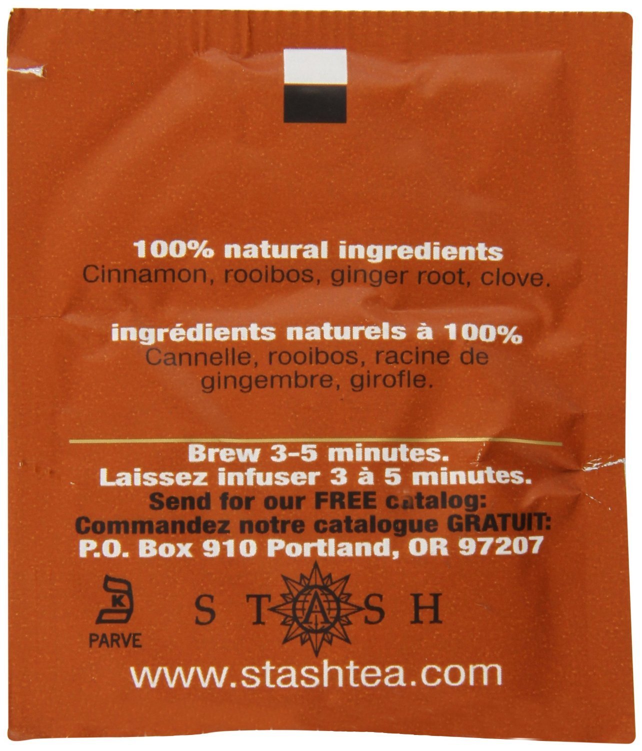 Stash Tea Spice Dragon Red Chai Herbal Tea, 100 Count Box of Tea Bags