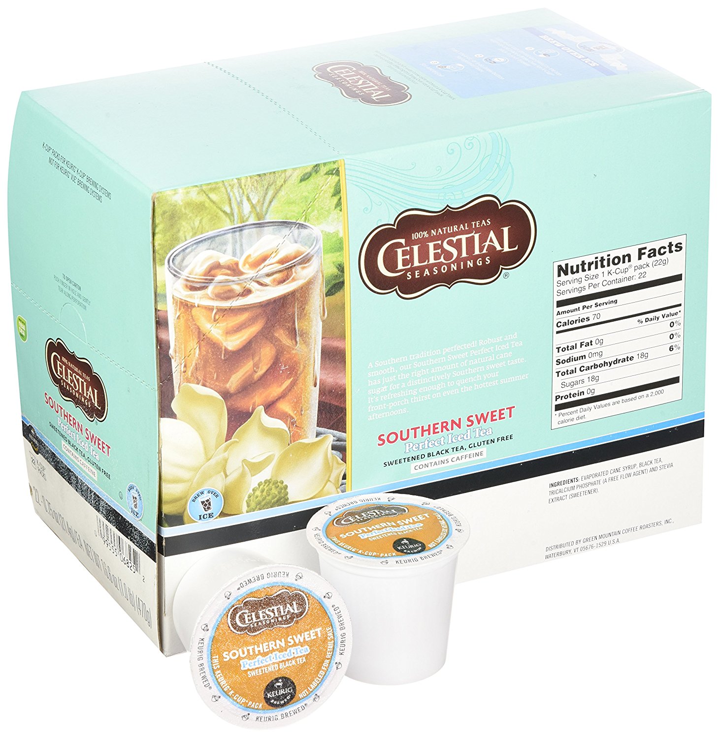 Green Mountain Coffee, Celestial Seasonings Southern Sweet Perfect Iced