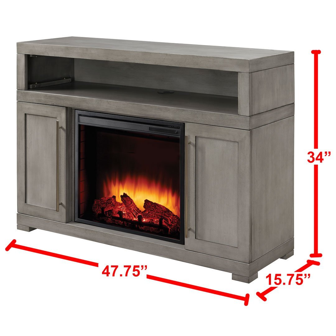 Muskoka 23815289 Mackenzie 48 inch Media Electric Fireplace in Light
