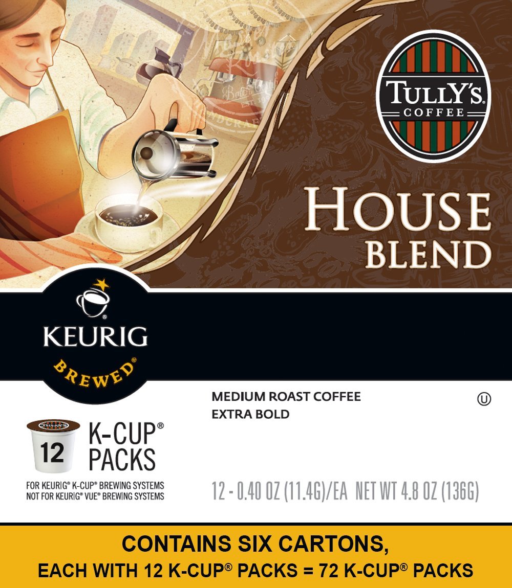 Tully's Coffee French Roast, Keurig KCups, 72 Count N27 free image
