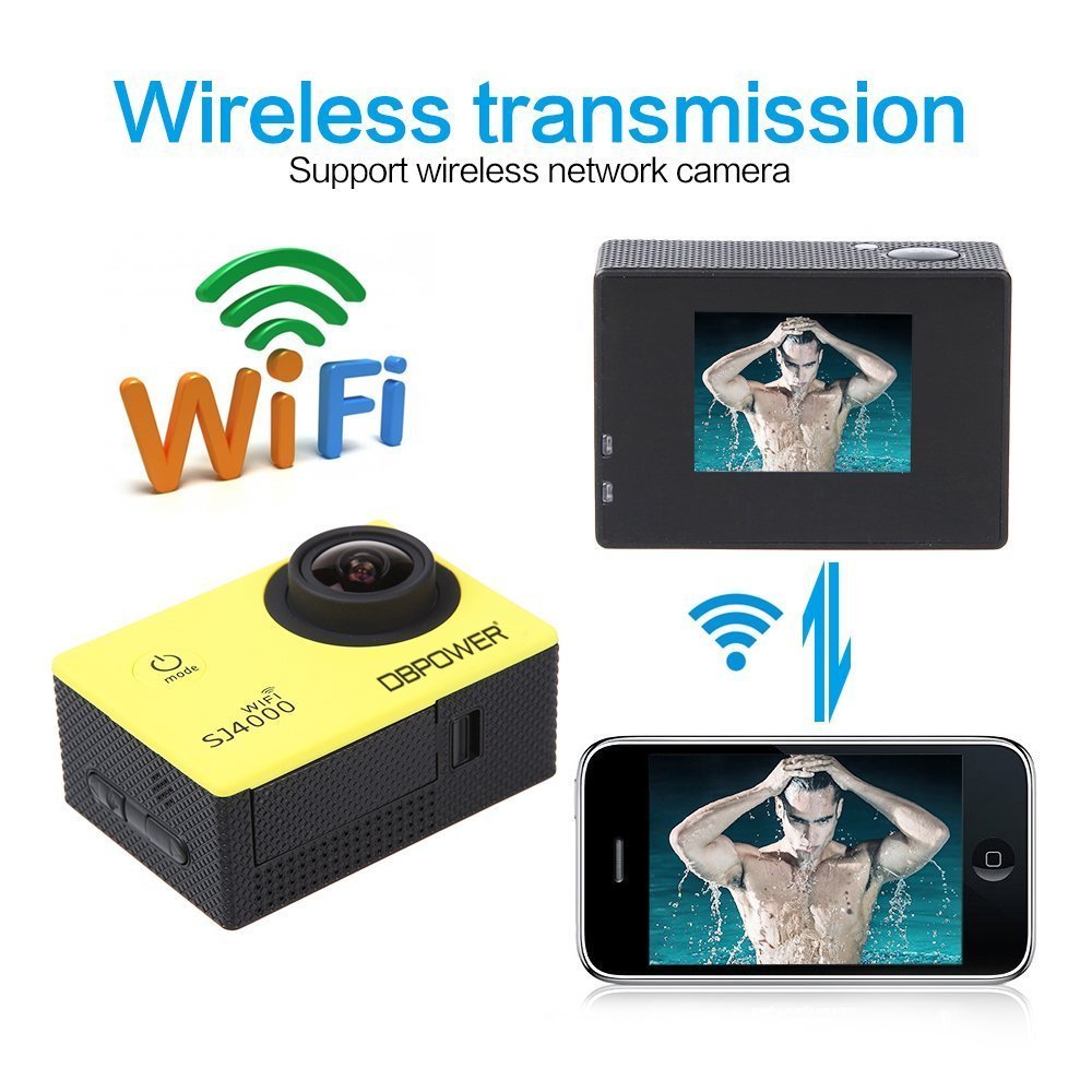 DBPOWER® Waterproof Action Camera 12MP 1080P HD with Free Accessories