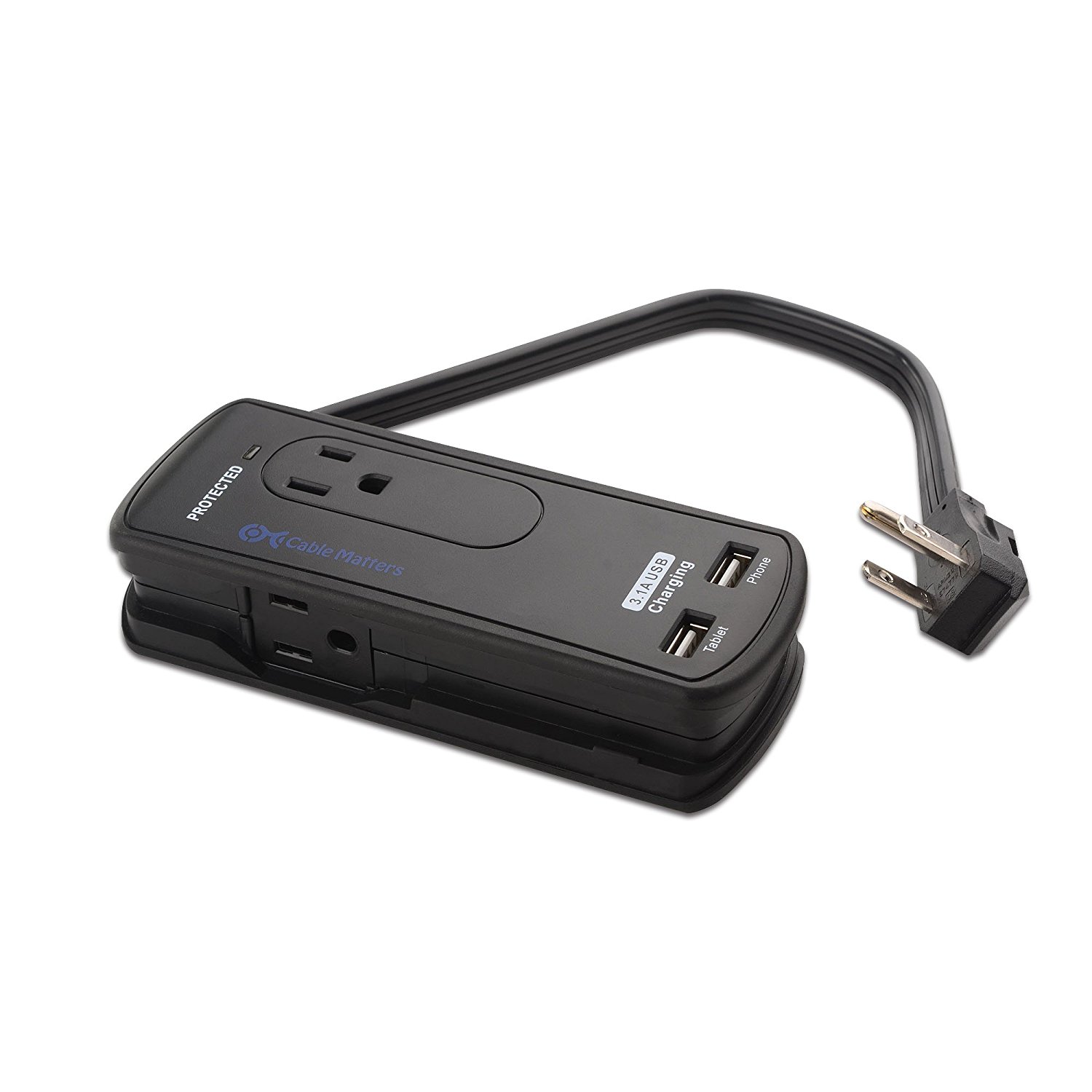 Cable Matters 3Outlet Power Surge Protector with 4 USB Charging Ports