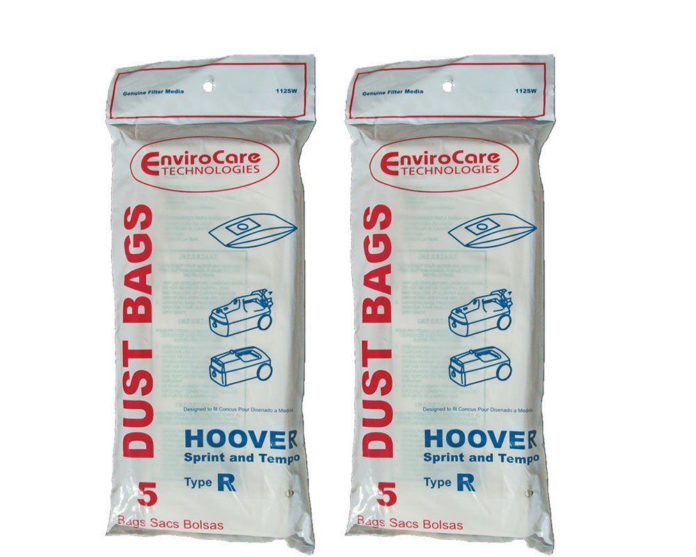 10 Hoover Type R Sprint, Tempo, Allergy Vacuum Bags, Sprint, Tempo