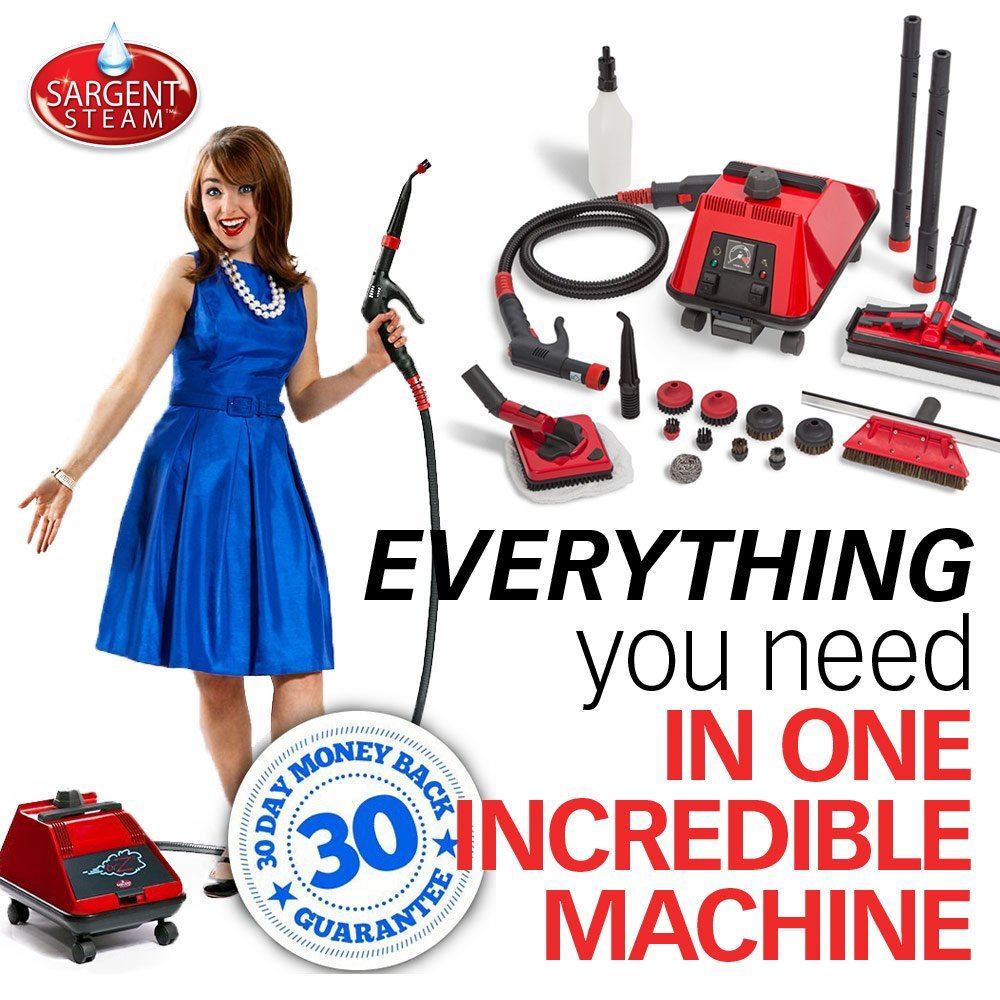 Sargent Steam Cleaner BRZ2 Portable MultiPurpose High Pressure Dry