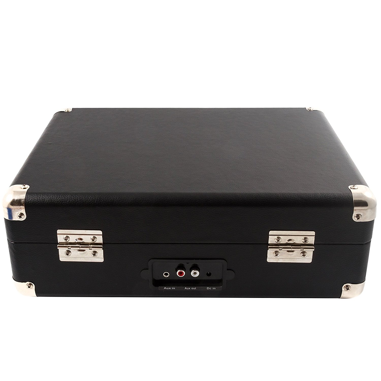 GPO Attache Briefcase Style 3Speed Portable Vinyl Turntable with Built