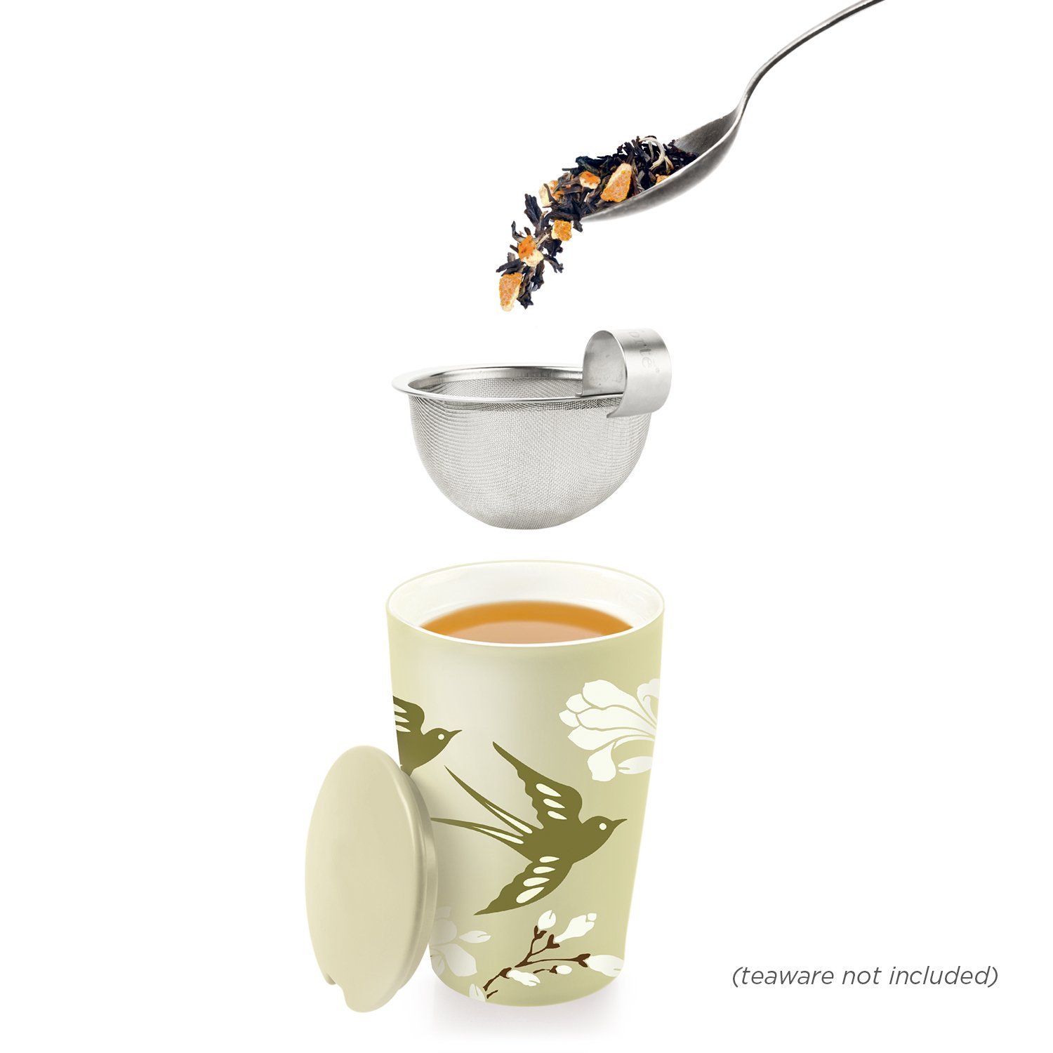 Tea Forte LOOSE LEAF TEA TRIO, 3 Small Tea Tins, Black Tea Sampler