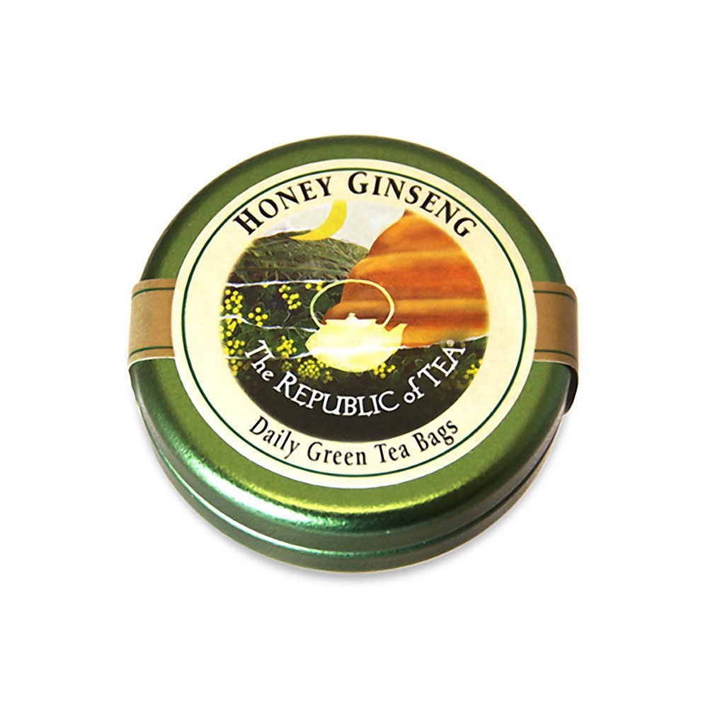 The Republic Of Tea Honey Ginseng Green Tea, 50 Tea Bags, Relaxing