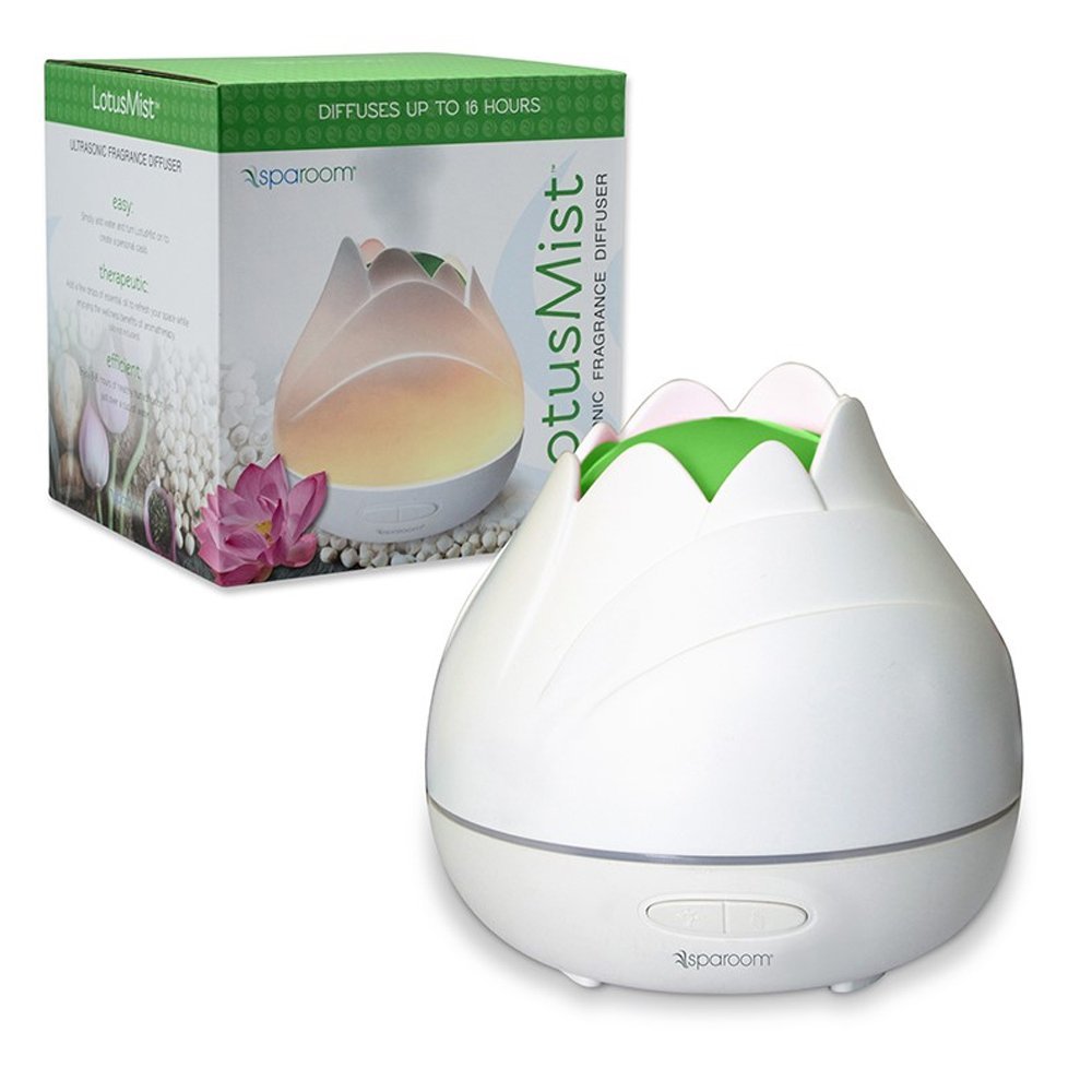 SpaRoom LotusMist Essential Oil Diffuser Lotus Flower Shaped