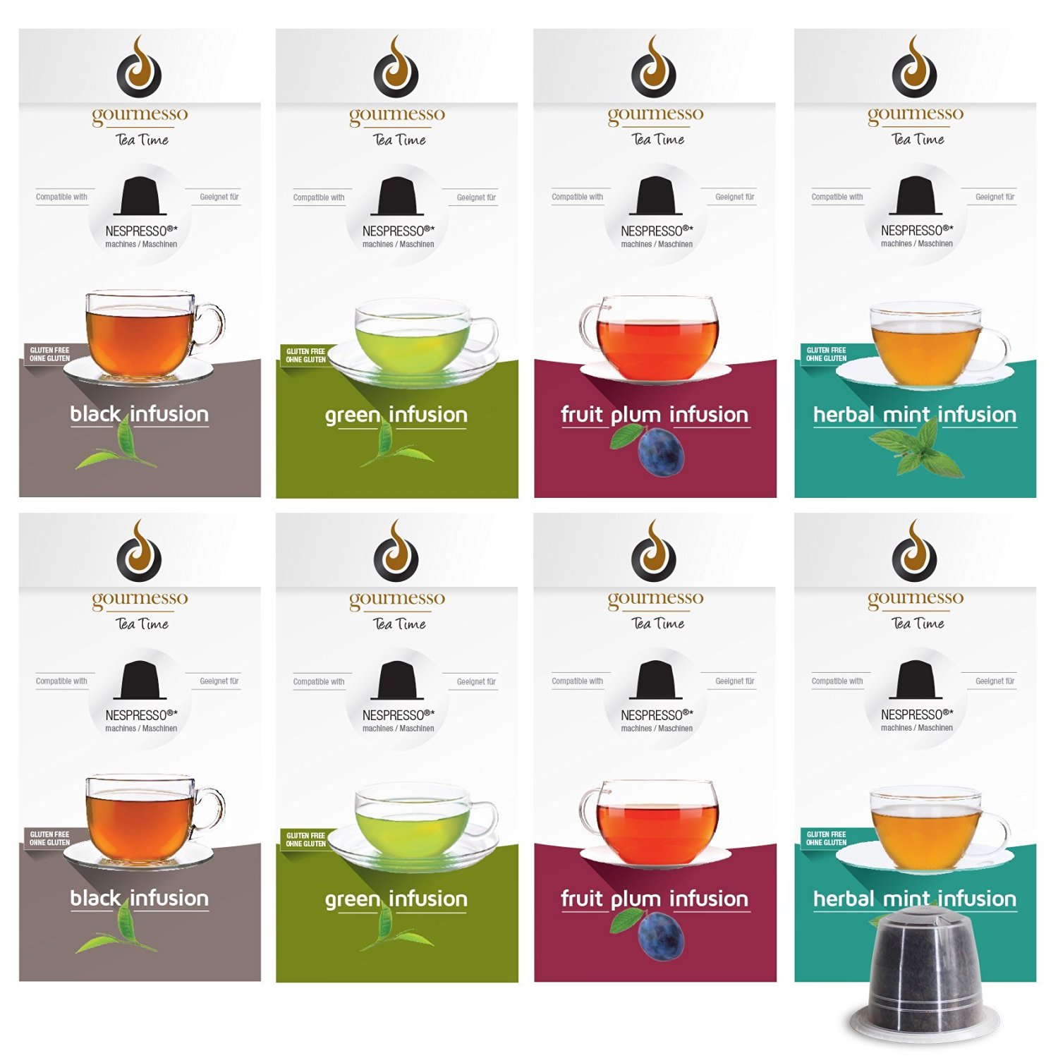 Gourmesso Infusion Bundle 80 Nespresso® Compatible Tea Capsules