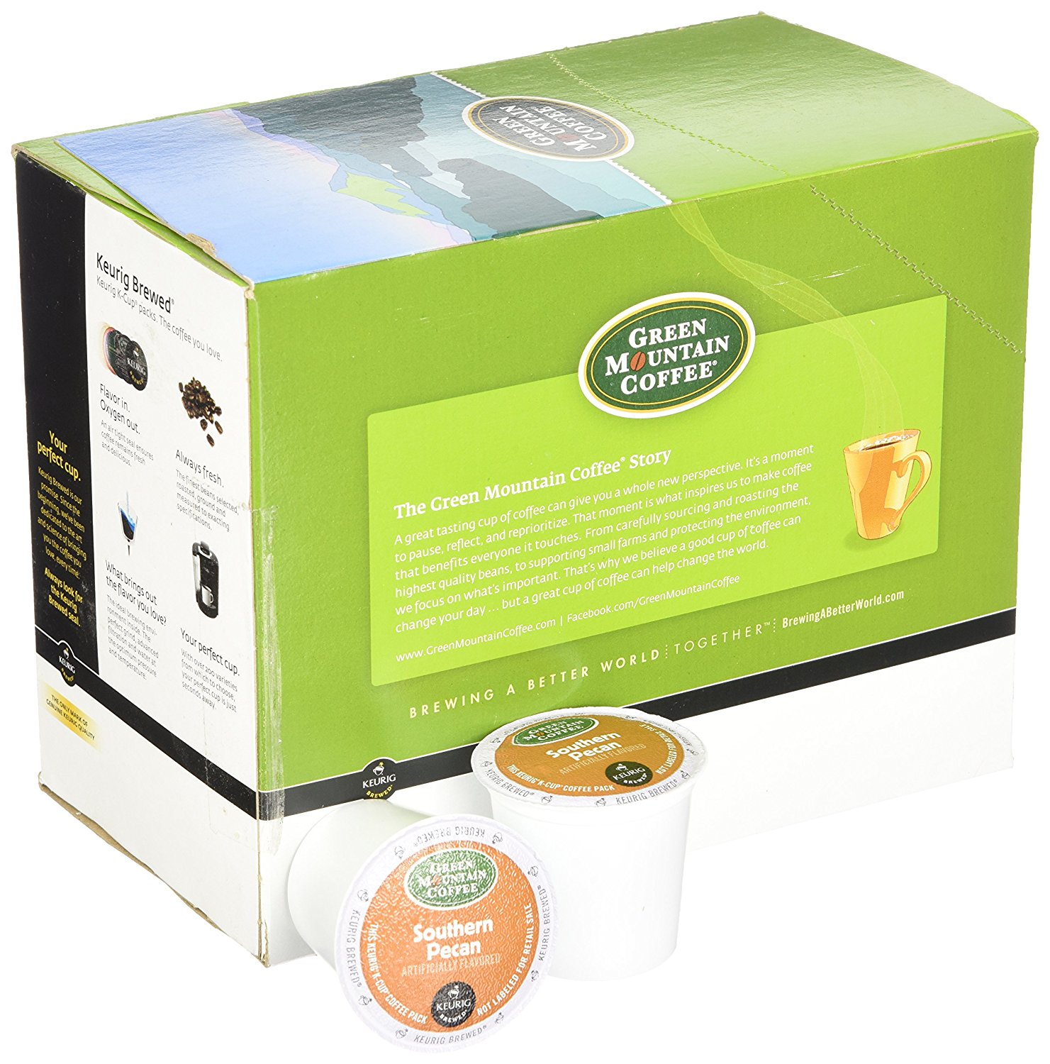 Green Mountain Coffee, Southern Pecan, KCups for Keurig Brewers, 24