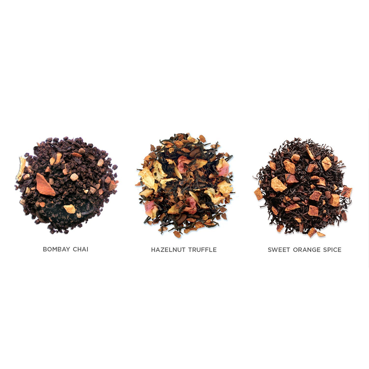 Tea Forte LOOSE LEAF TEA TRIO, 3 Small Tea Tins, Black Tea Sampler