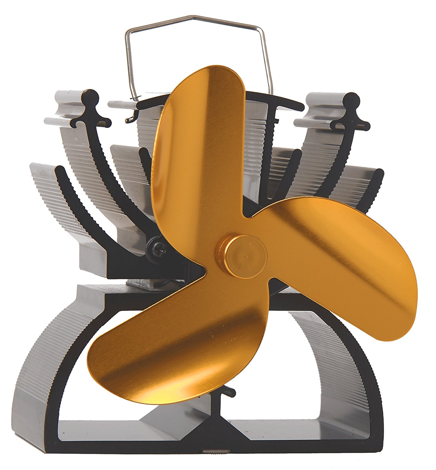 12.5cm Mini Heat Powered Stove Fan For Small Space Wood / Log Burner