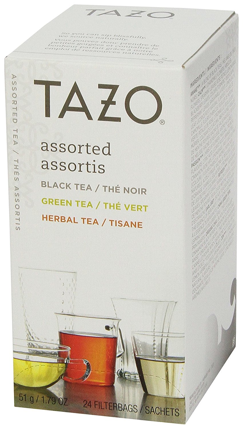 Tazo Products Tazo Assorted Tea Bags, Three Each Flavor, 24 Tea