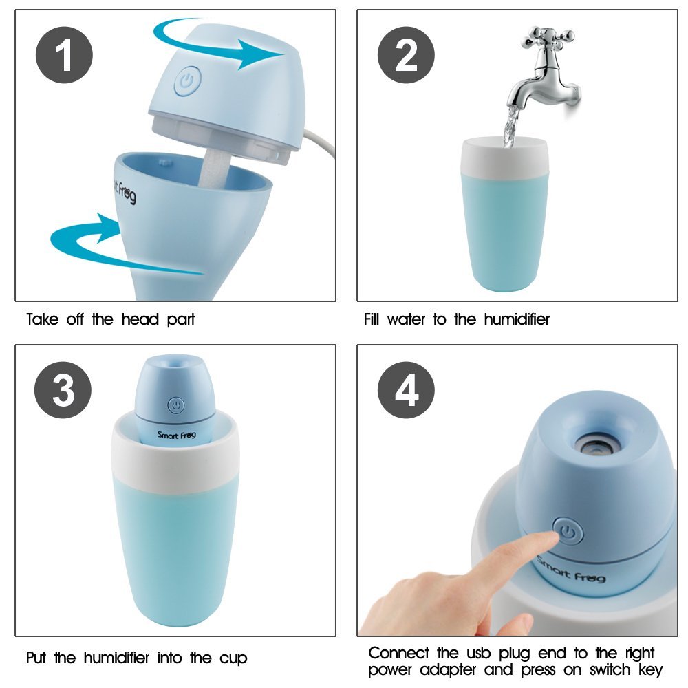 MAOZUA USB Mini Humidifier 40ML Humidifing Capacity Mist Humidifier