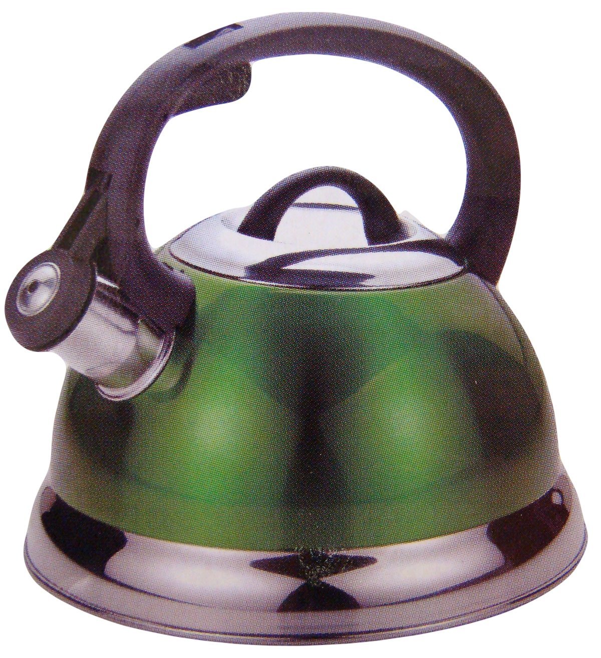 Kitchenworks 2.5 Qt Whistling Tea Kettle in Green free image download