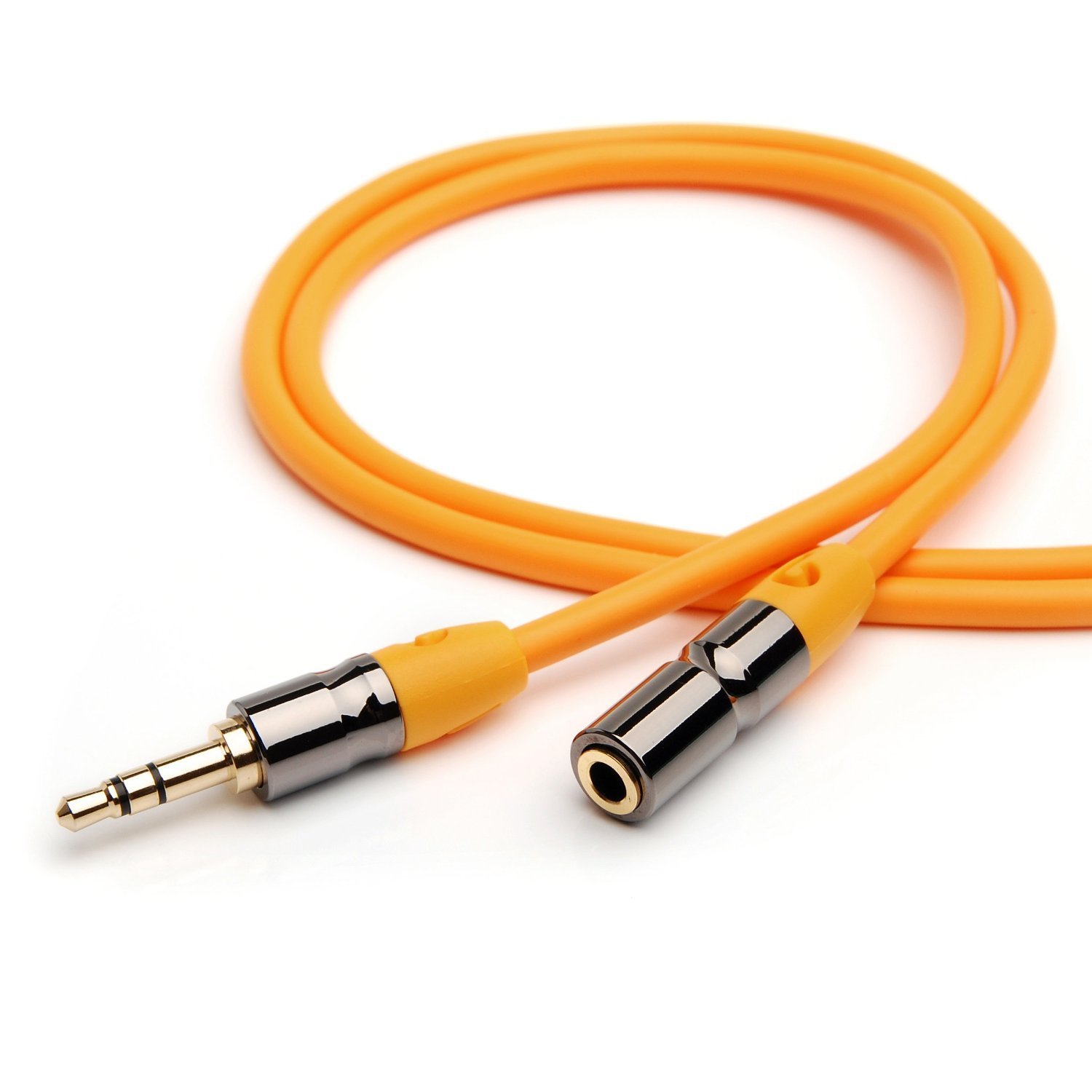 PlugLug 4FT 3.5mm Male to Female Premium Auxiliary Audio Cable for