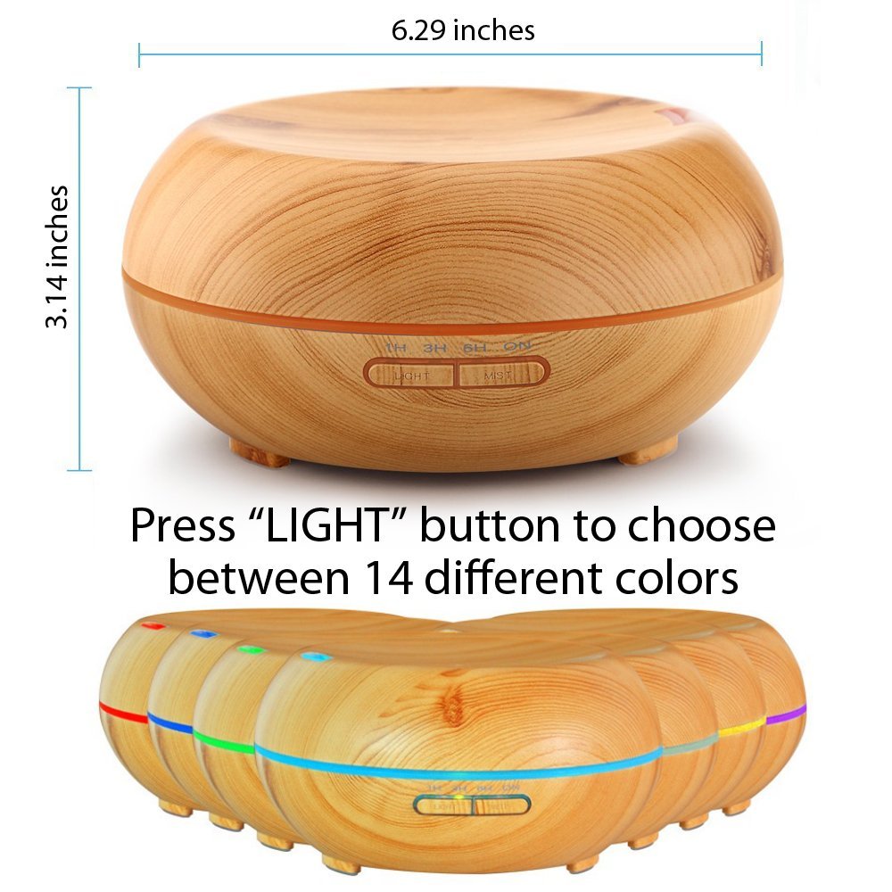 New 2016 Modern Zen House 200 ml Essential Oil Diffuser, Ultrasonic