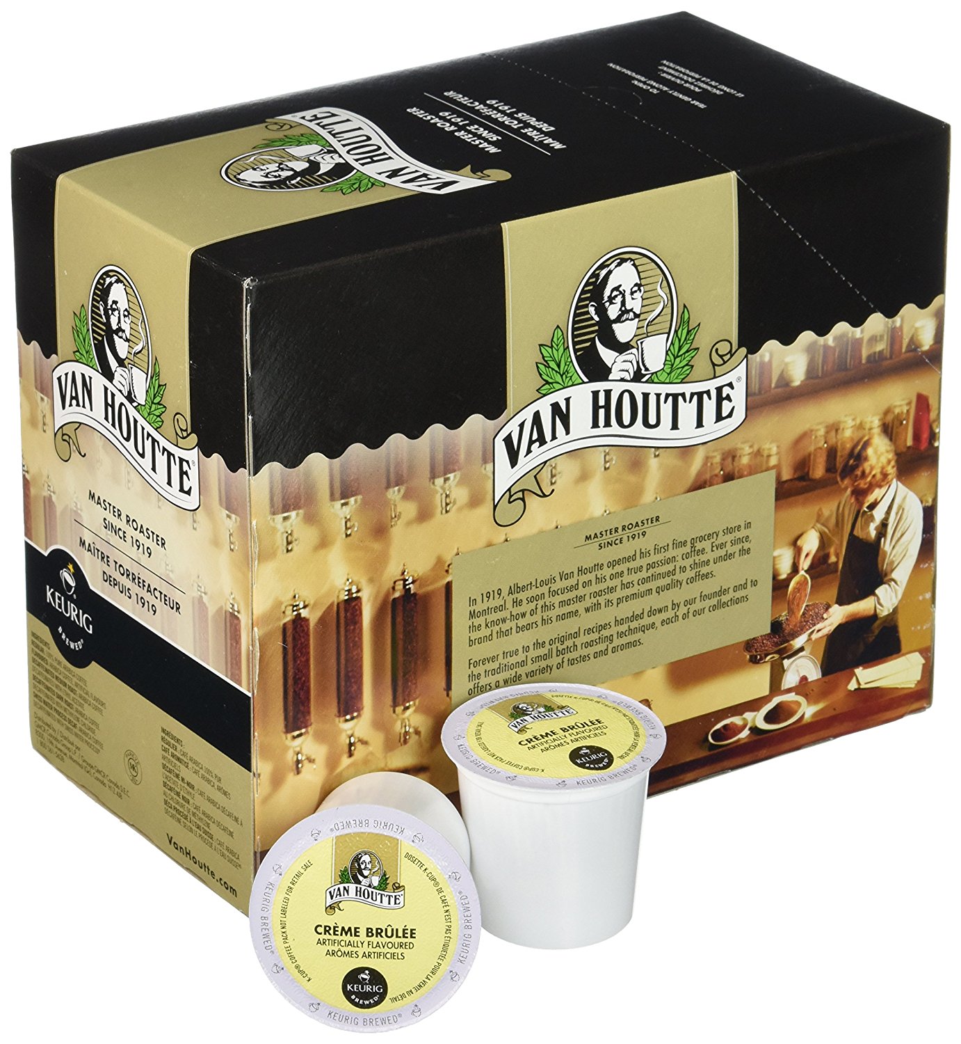 Van Houtte Creme Brulee Coffee, 24 Count KCups for Keurig Brewers free