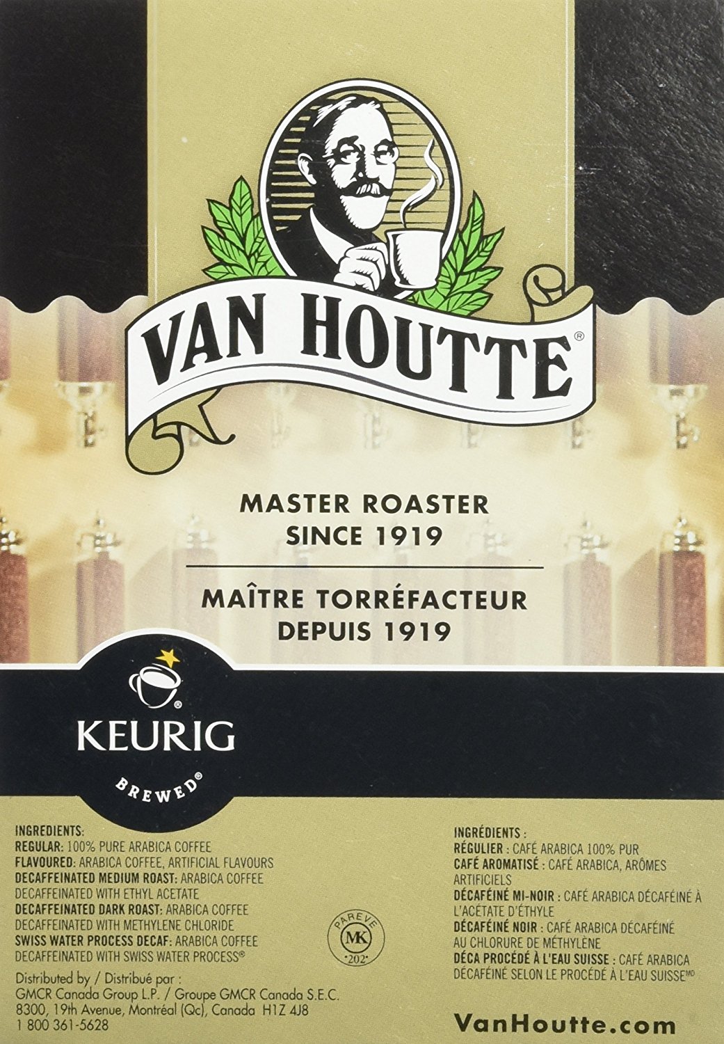 Van Houtte Creme Brulee Coffee, 24 Count KCups for Keurig Brewers N2