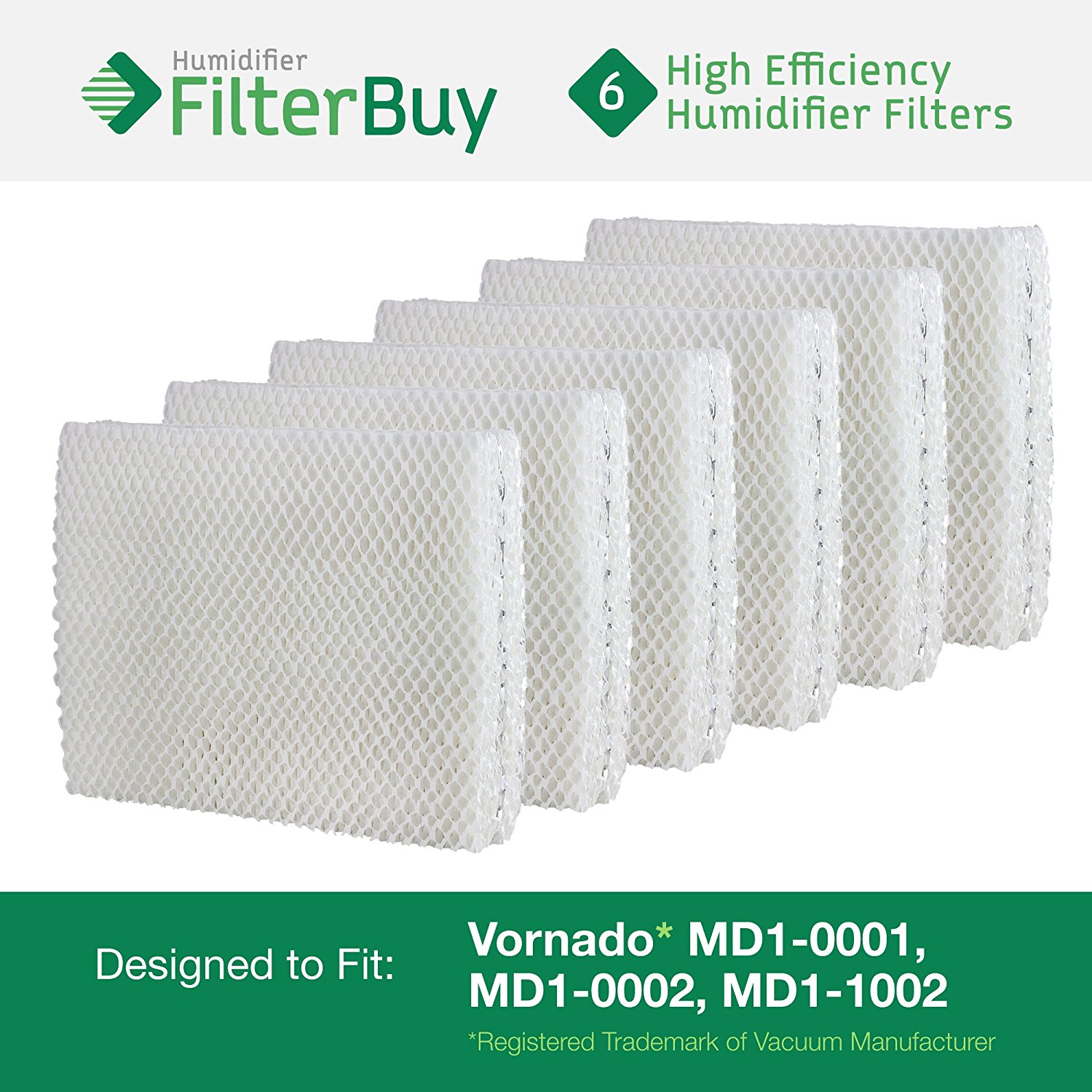 Vornado MD10001, MD10002, MD11002 Humidifier Wick Filter. Designed