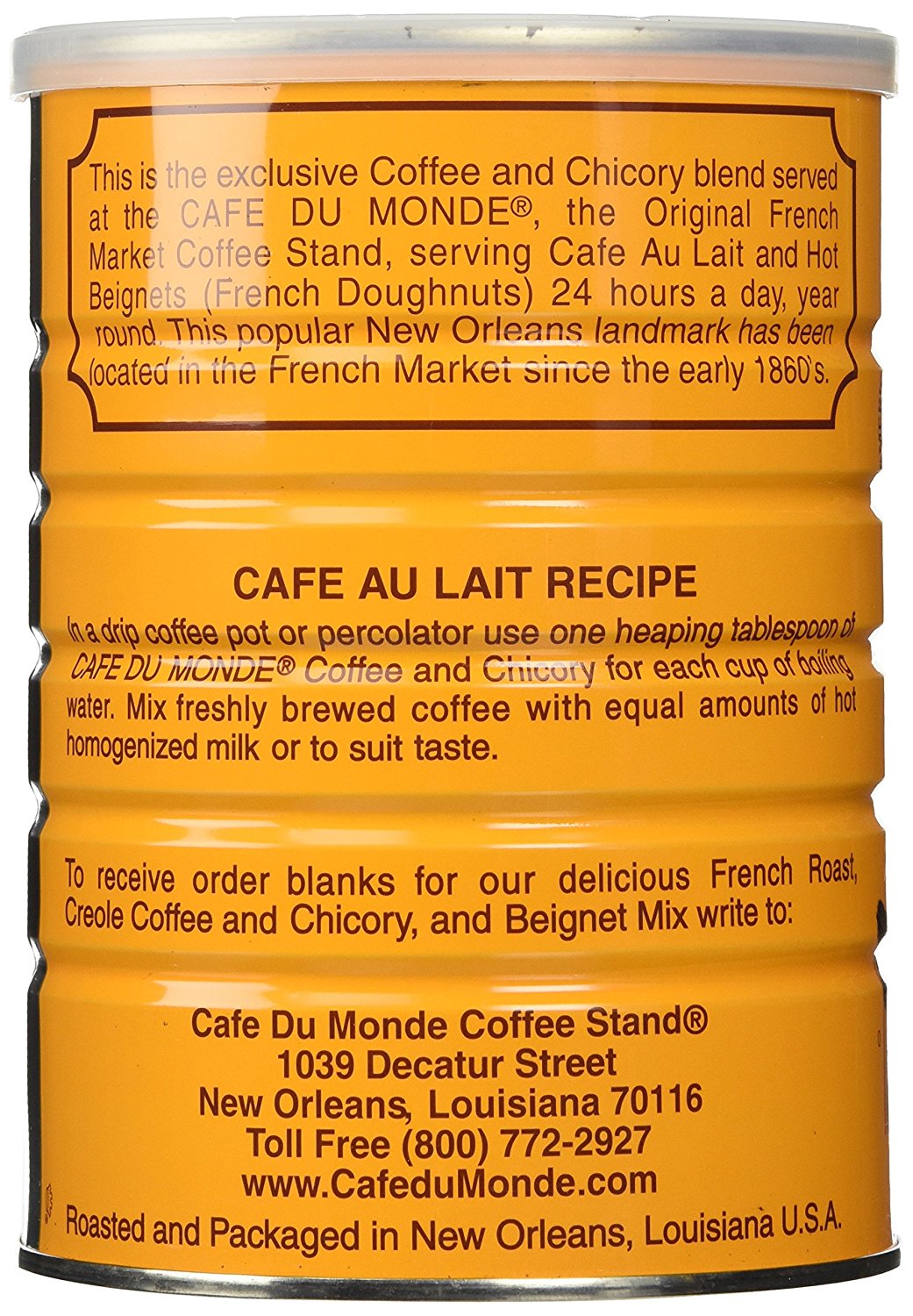 Cafe Du Monde Coffee And Mix Set One Can Of Cafe Du Monde