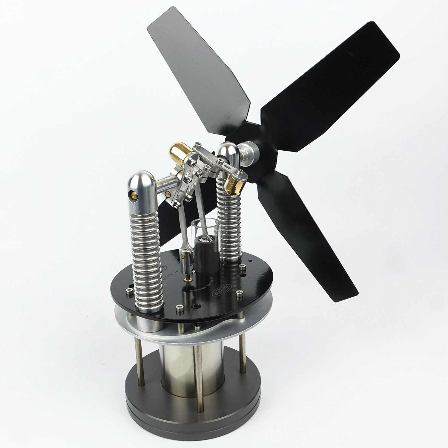 Heat Powered Stove Top Fan for wood multifuel coal WARPFIVE