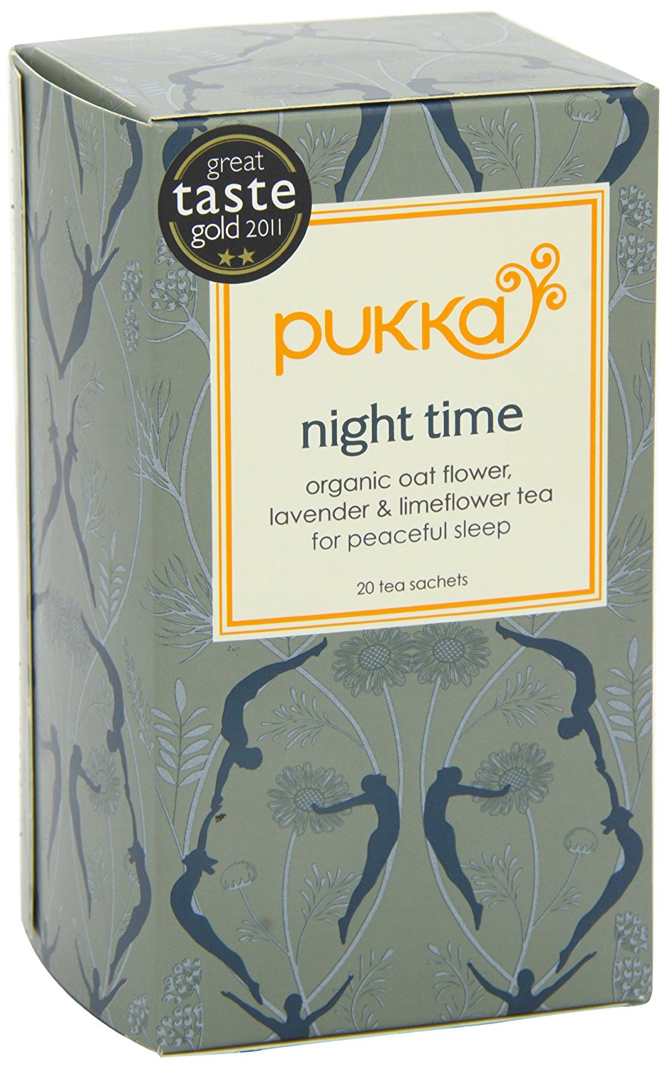 Pukka Herbal Teas Night Time Organic Oat Flower Lavender and Lime