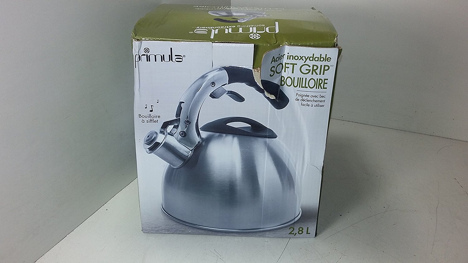 Primula Ptk6330 3 Qt Stainless Steel Soft Grip Tea Kettle free image