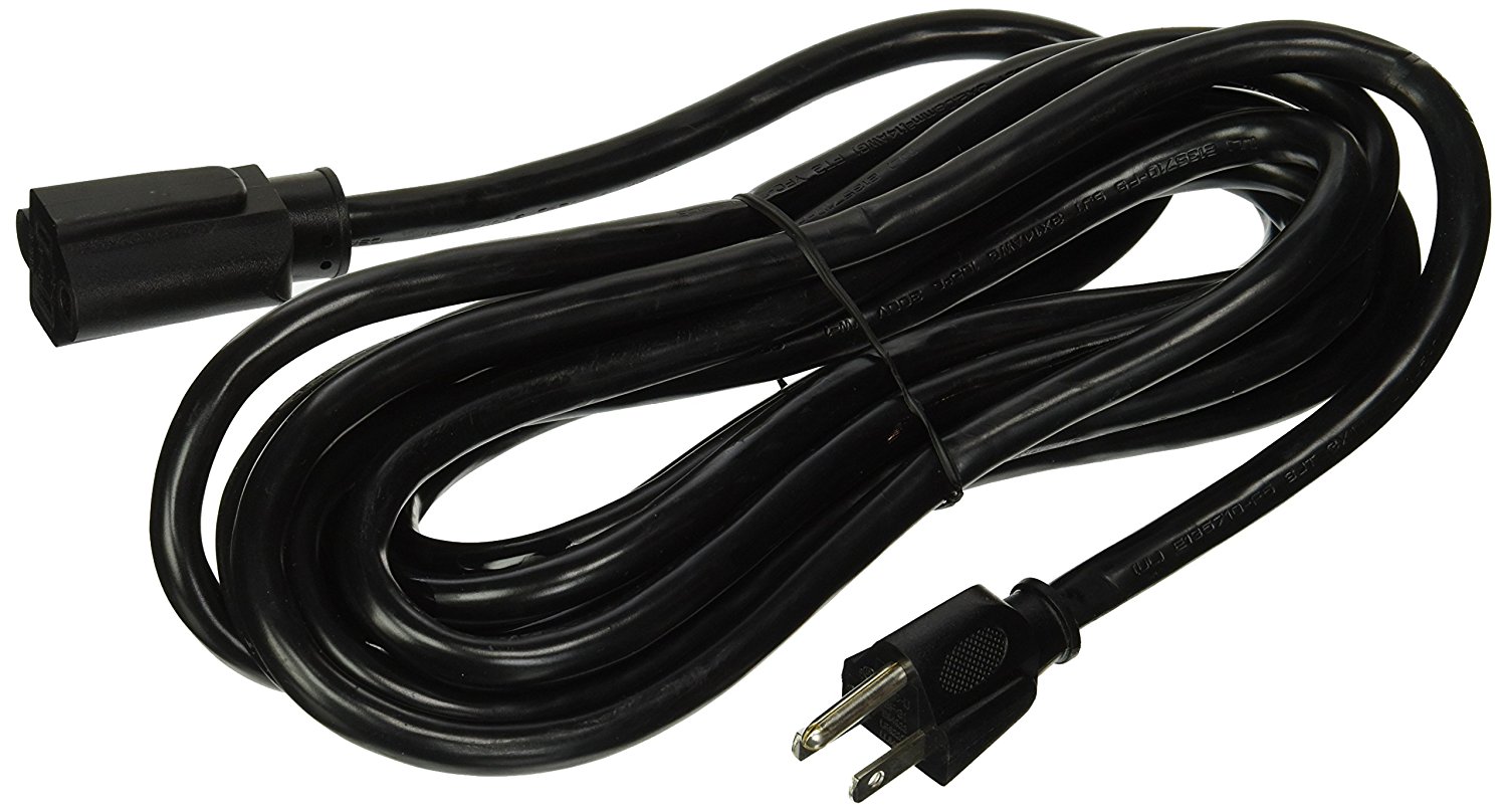 EDragon Power Extension Cord, Black, SJT, 14 AWG, 3 Conductor, 15 Amp