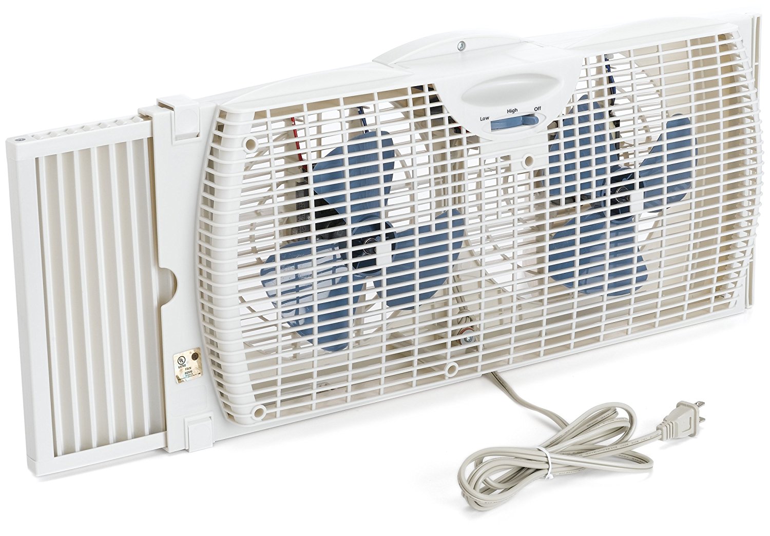 Holmes Dual Blade Twin Window Fan, White N3 free image download